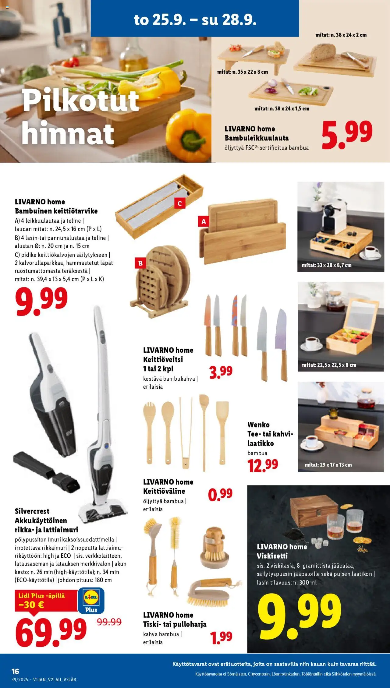 Lidl tarjoukset - Helsinki – voimassa 25.09.2025 alkaen | Sivu: 20 | Tuotteet: Imuri, Laatikko, Kahvi, Tee