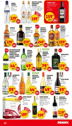 Penny Market leták - Čtvrtečník od 07.08.2025 | Strana: 19 | Produkty: Božkov Republica, Frizzante, Fernet, Limoncello