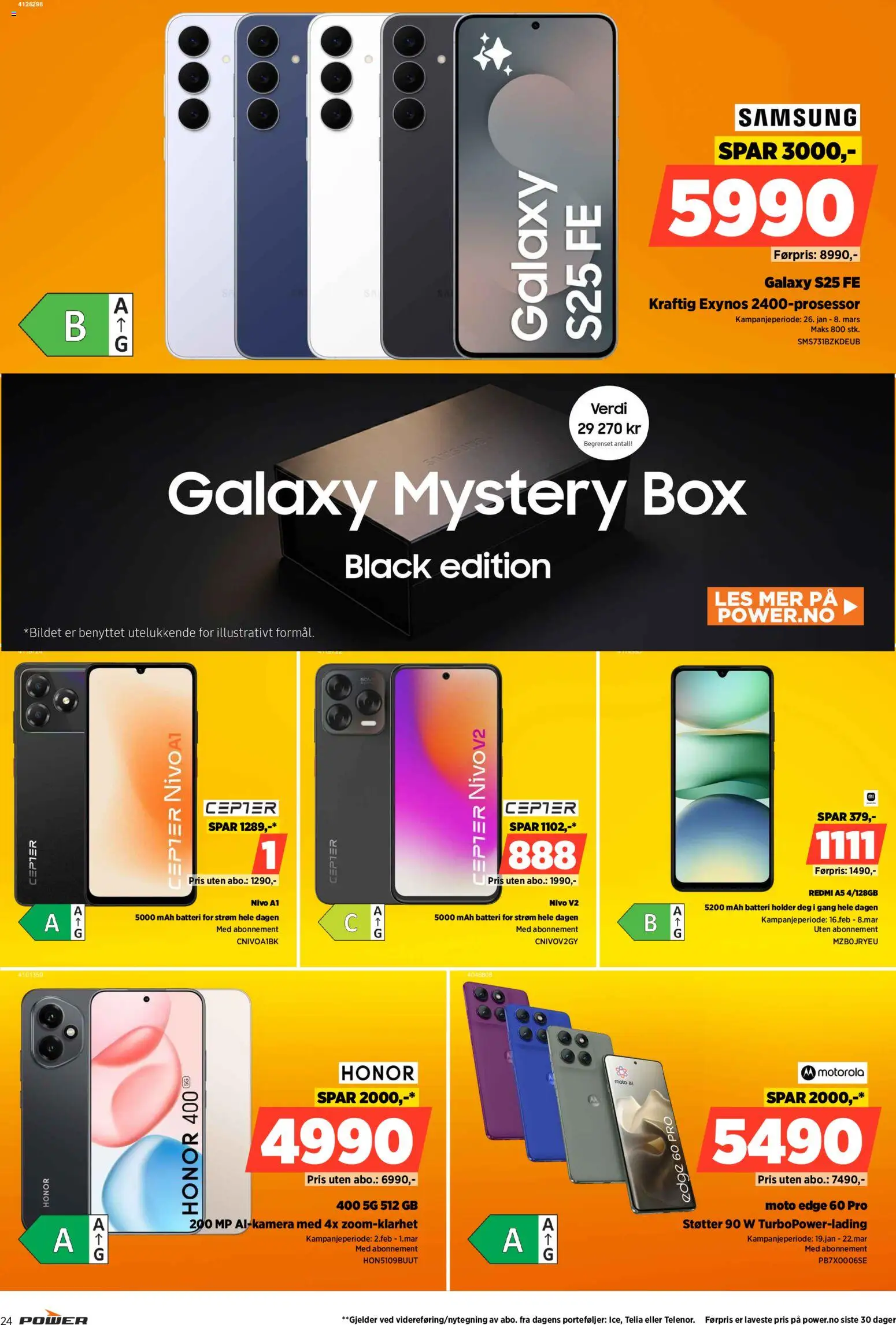 {H1} | Side: 24 | Produkter: Batteri