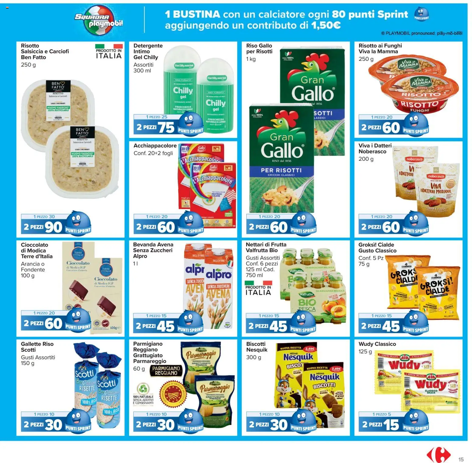 Volantino Carrefour del 02.12.2025 | Pagina: 15 | Prodotti: Intimo, Frutta, Pesca, Vassoio