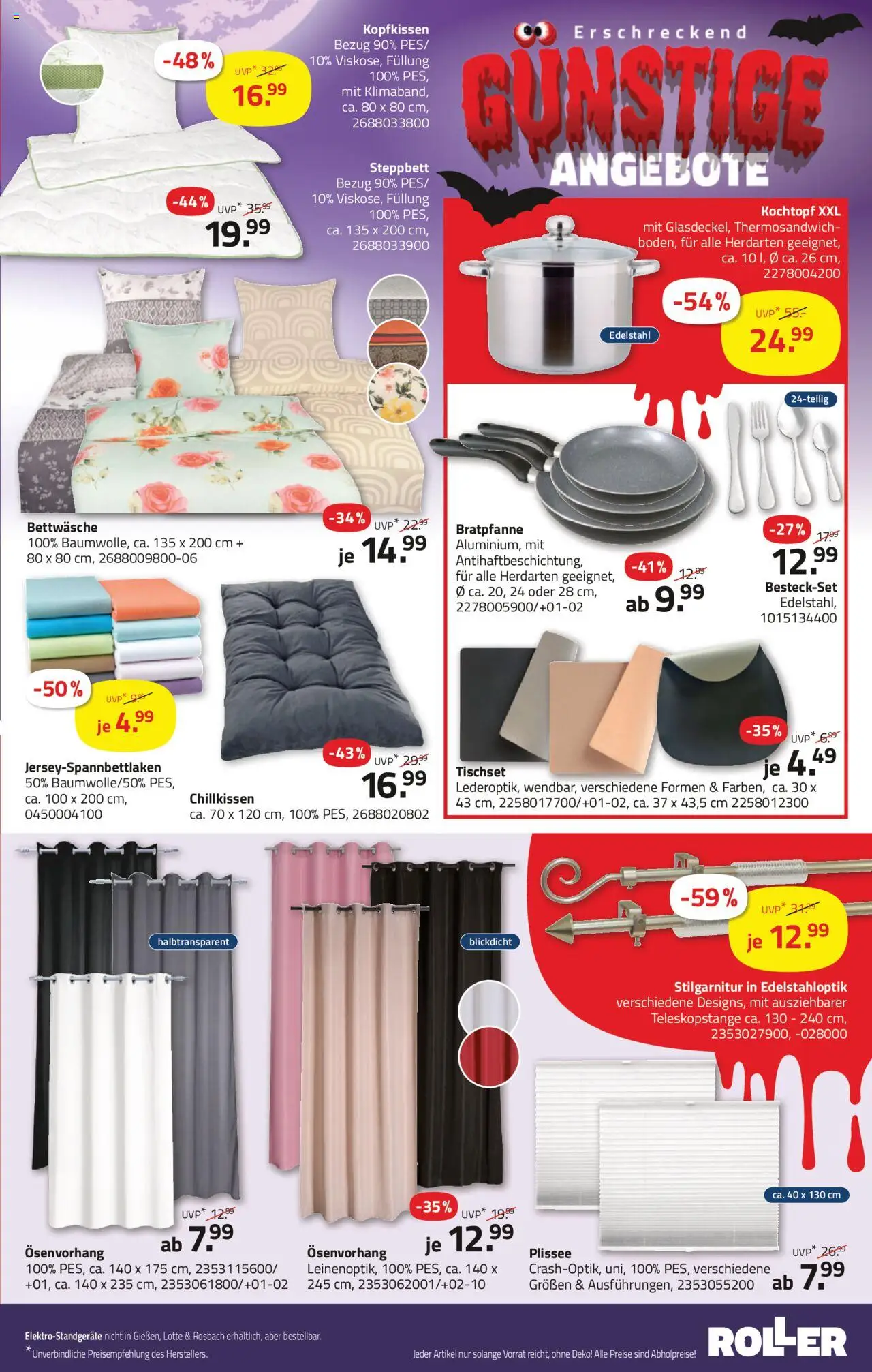 Roller Prospekt 	 – gültig ab 05.10.2025 | Seite: 15 | Produkte: Bettwäsche, Kopfkissen