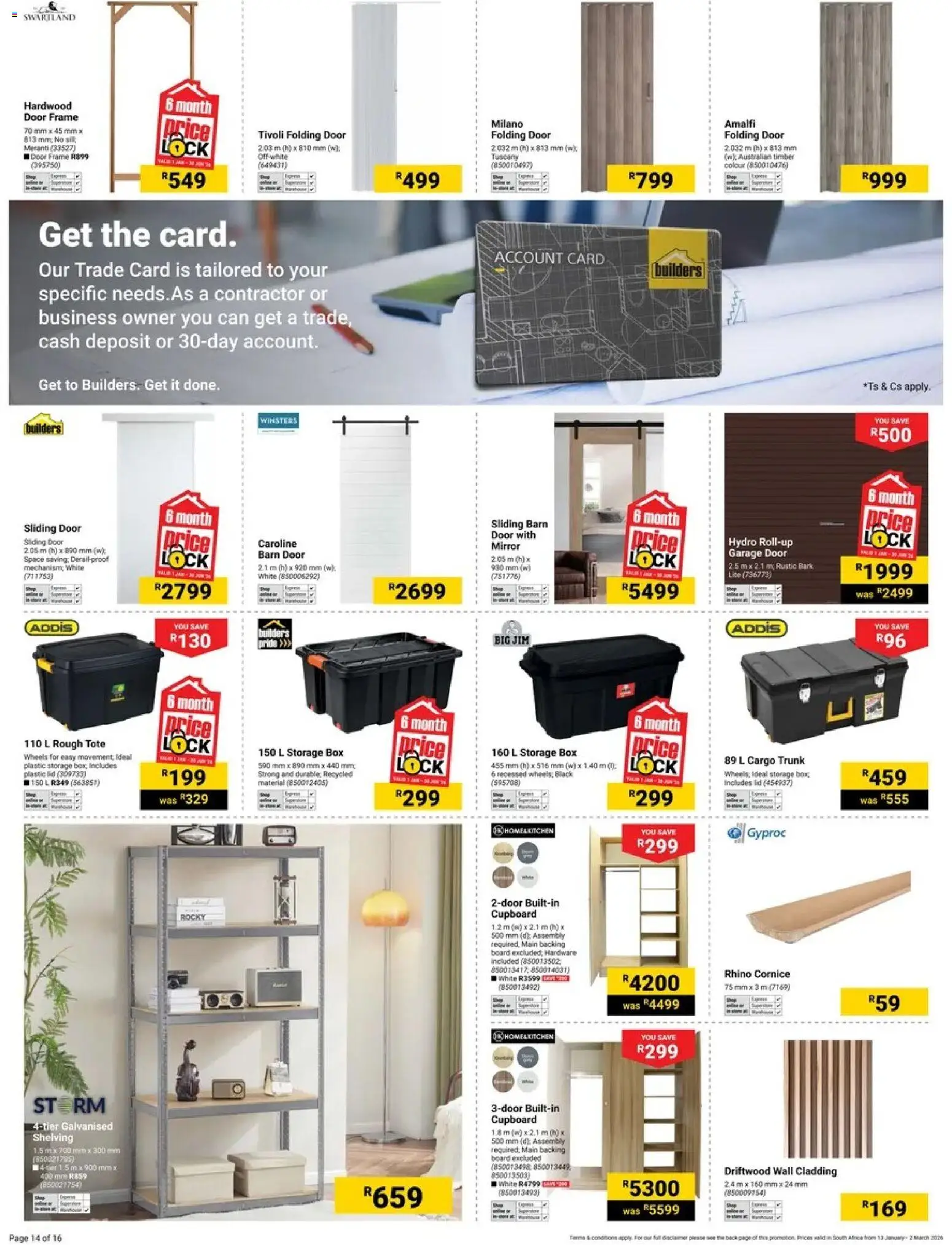 New Builders catalogue – valid from 13.01.2026 | Page: 14 | Products: Frame, Door frame, Box, Mirror