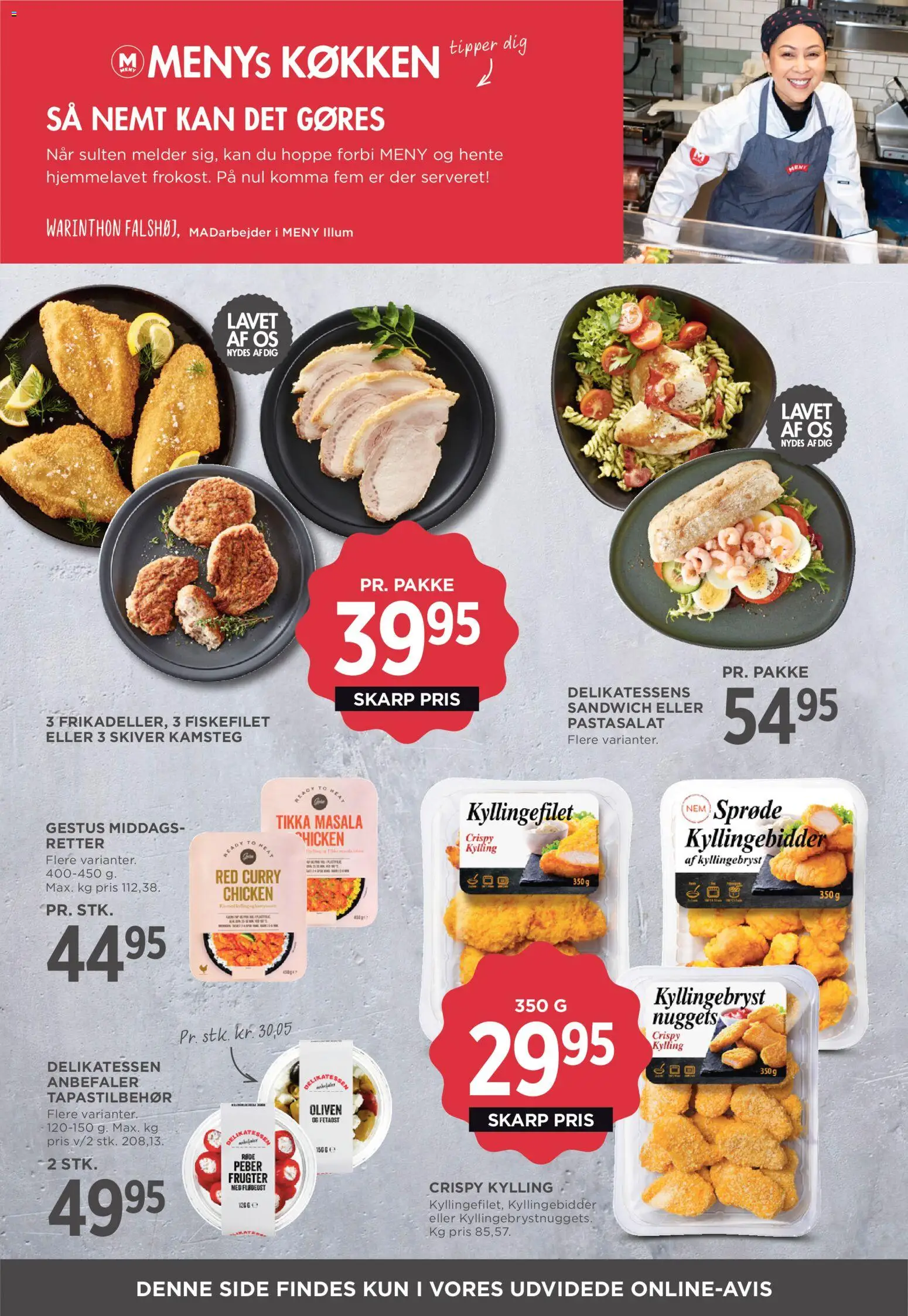 Meny tilbudsavis – gyldig fra 06.03.2026 | Side: 15 | Produkter: Nuggets, Peber, Fetaost, Oliven