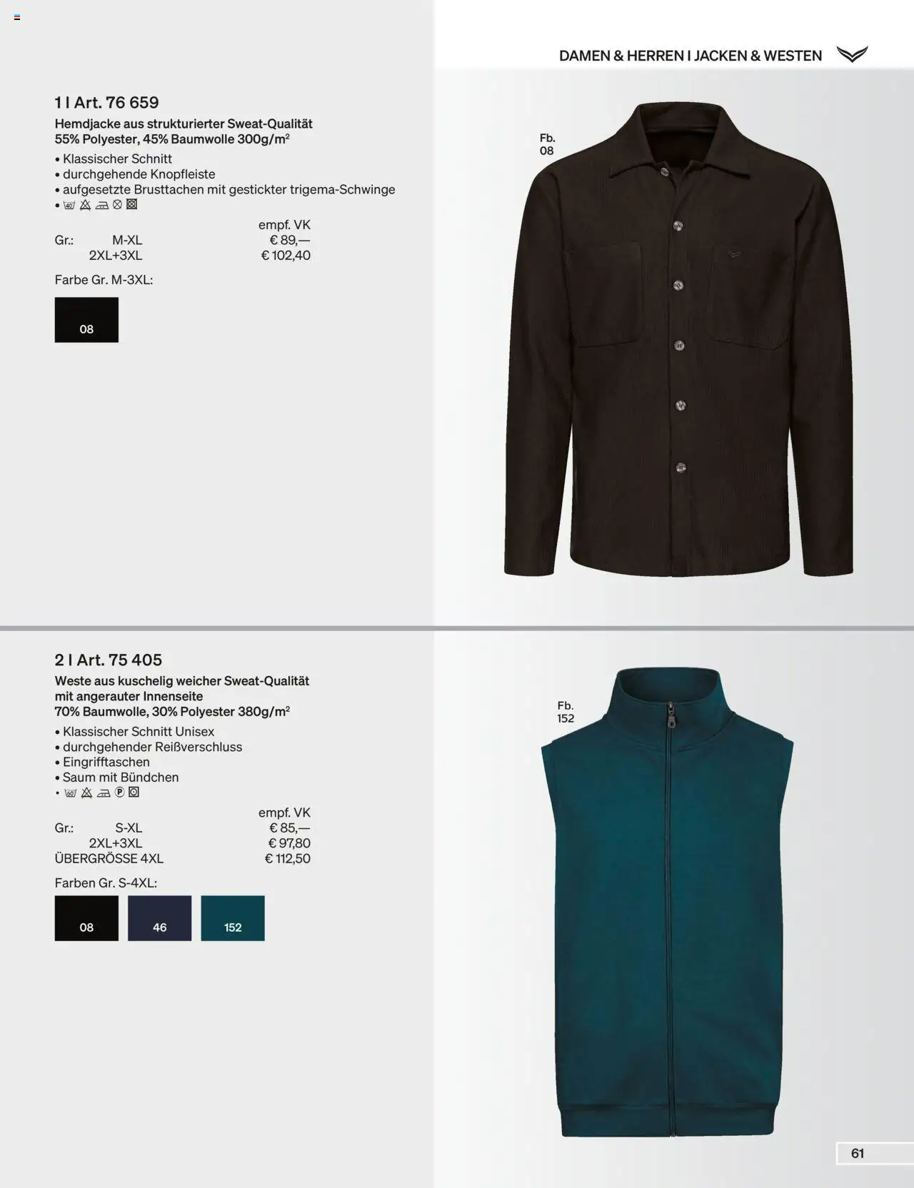 Trigema Prospekt 	 – gültig ab 01.09.2025 | Seite: 61