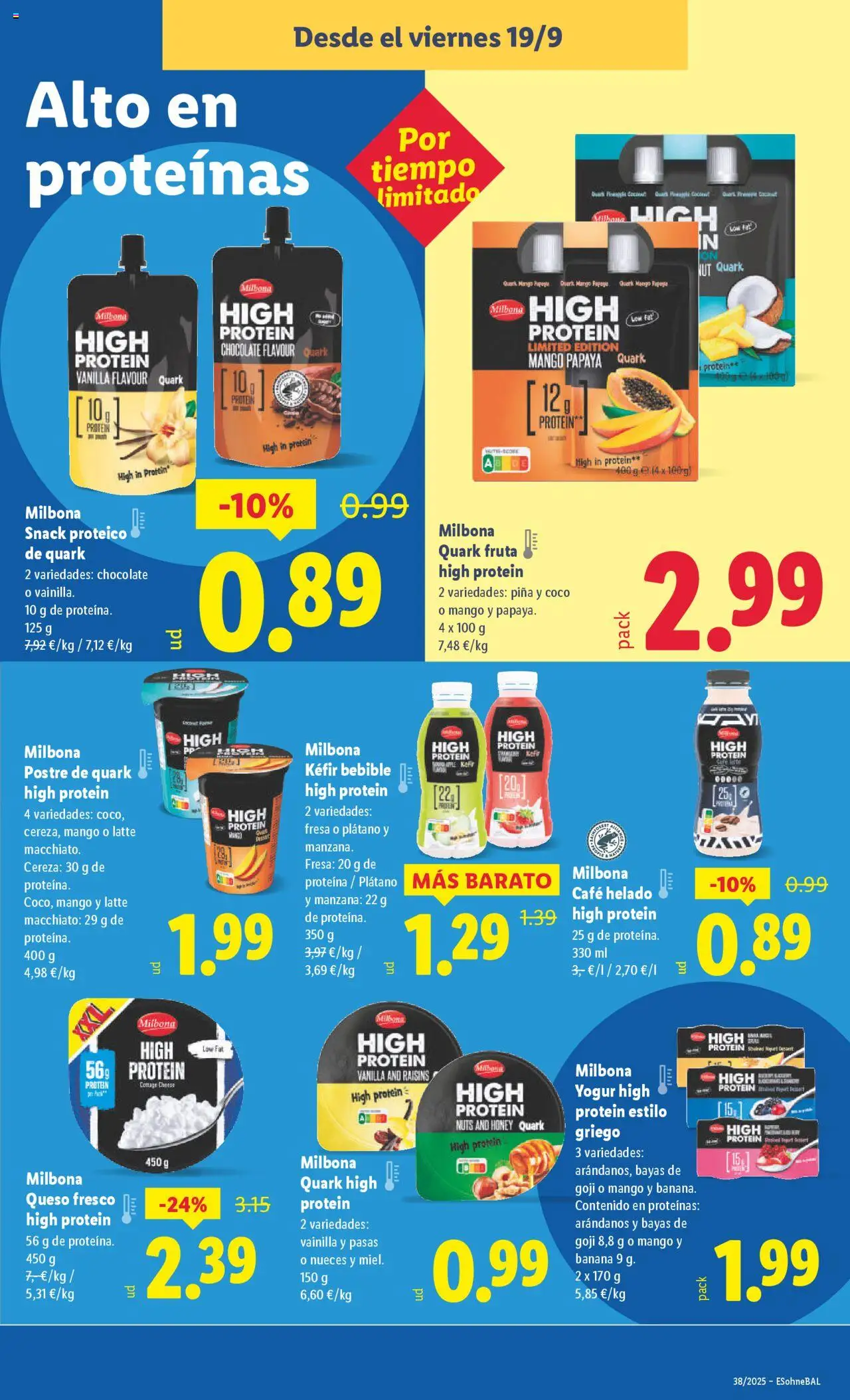 Lidl folleto de bazar │ válido desde el 15.09.2025 | Página: 23 | Productos: Queso, Yogur, Queso fresco, Manzana