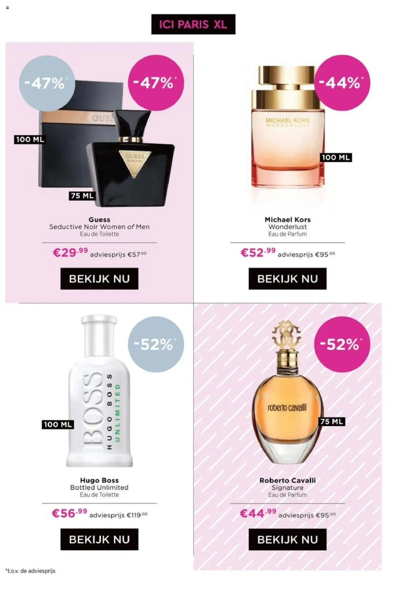 {H1} | Pagina: 3 | Producten: Parfum, Eau de toilette