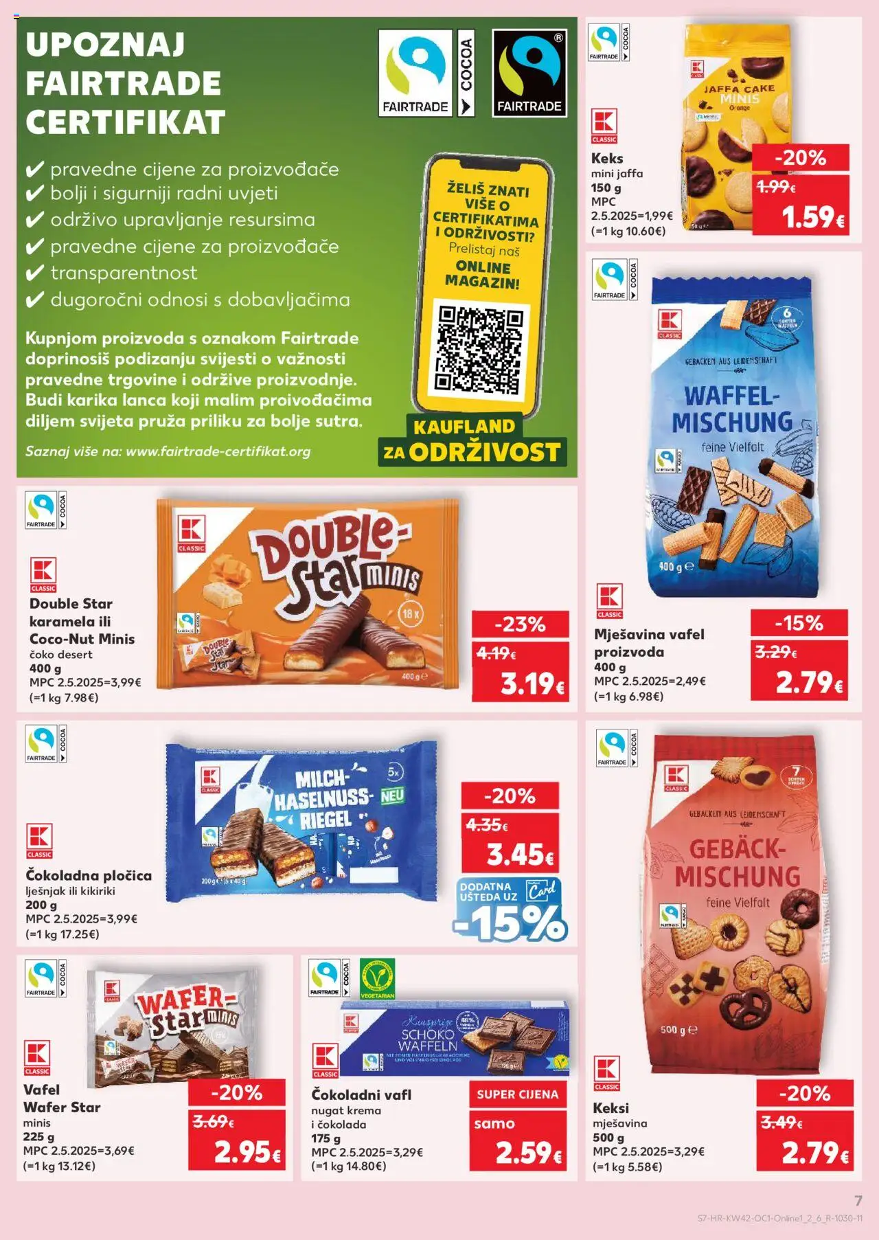 Kaufland katalog | vrijedi od 15.10.2025 | Stranica: 7 | Proizvodi: Keksi, Čokolada, Lješnjak, Kikiriki