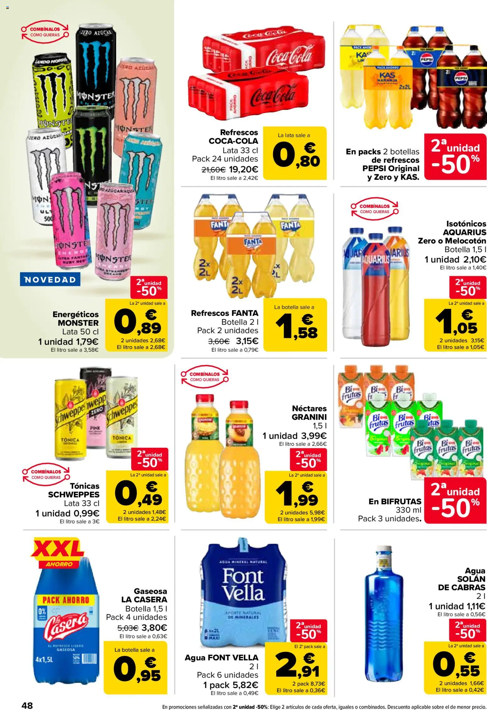 Carrefour folleto │ válido desde el 12.02.2026 | Página: 48 | Productos: Agua mineral, Gaseosa