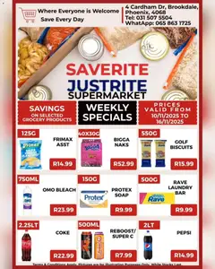 Saverite specials catalogue – valid from 10.11.2025