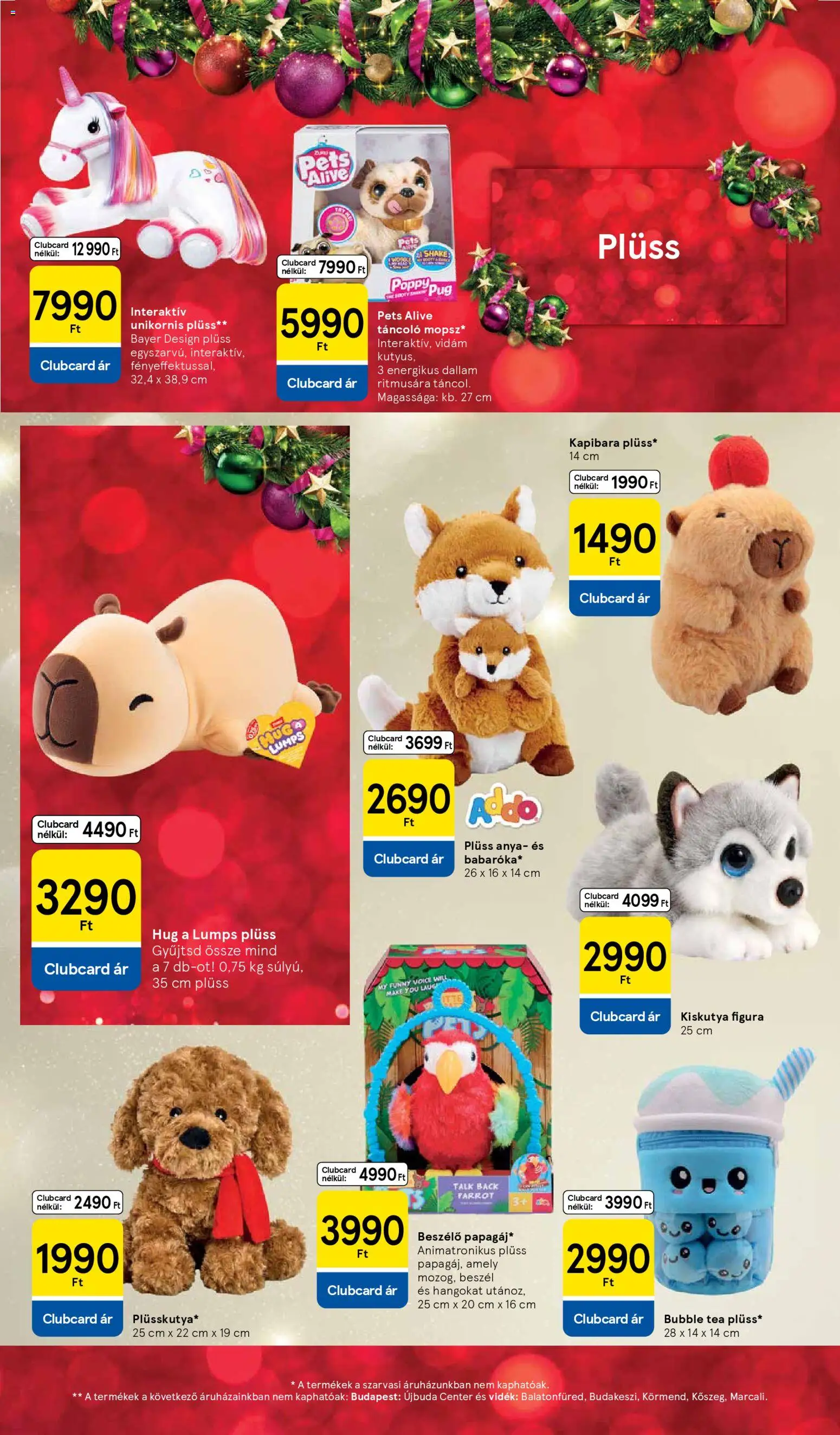 Tesco akciós ujság - amely érvényes a következő dátumtól: 29.10.2025 | Oldal: 4 | Termékek: Plüss, Tea