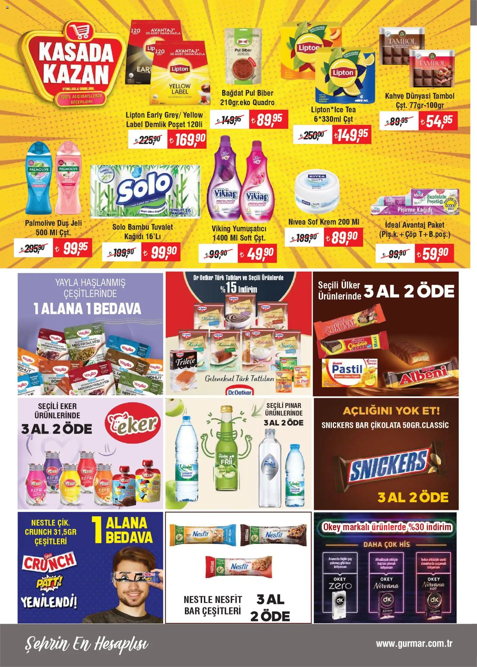 Gürmar Katalog - 15.11.2025 tarihinden itibaren geçerlidir | Sayfa: 2 | Ürünler: Tuvalet, Kefir, Duş jeli, Tuvalet kağıdı