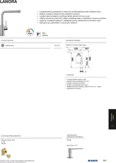 Blanco leták platný od 01.02.2025 | Strana: 383 | Produkty: Moderné kuchyne, Ventil, Batéria