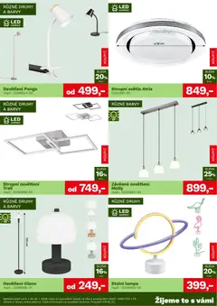 Náhled letáku ASKO nábytek leták - Bytové doplňky za skvělé ceny od 08.01.2026 | Strana: 4 | Produkty: Stolní lampa, Barvy, Stropní světlo, LED