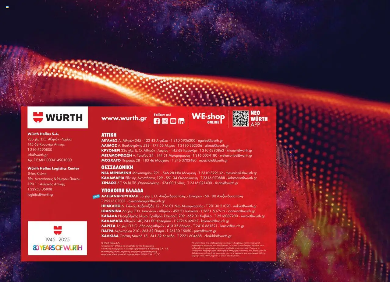 WURTH - Πρόσθετα - Βελτιωτικά - Καθαριστικά – σε ισχύ από 01.10.2025 | Σελίδα: 44