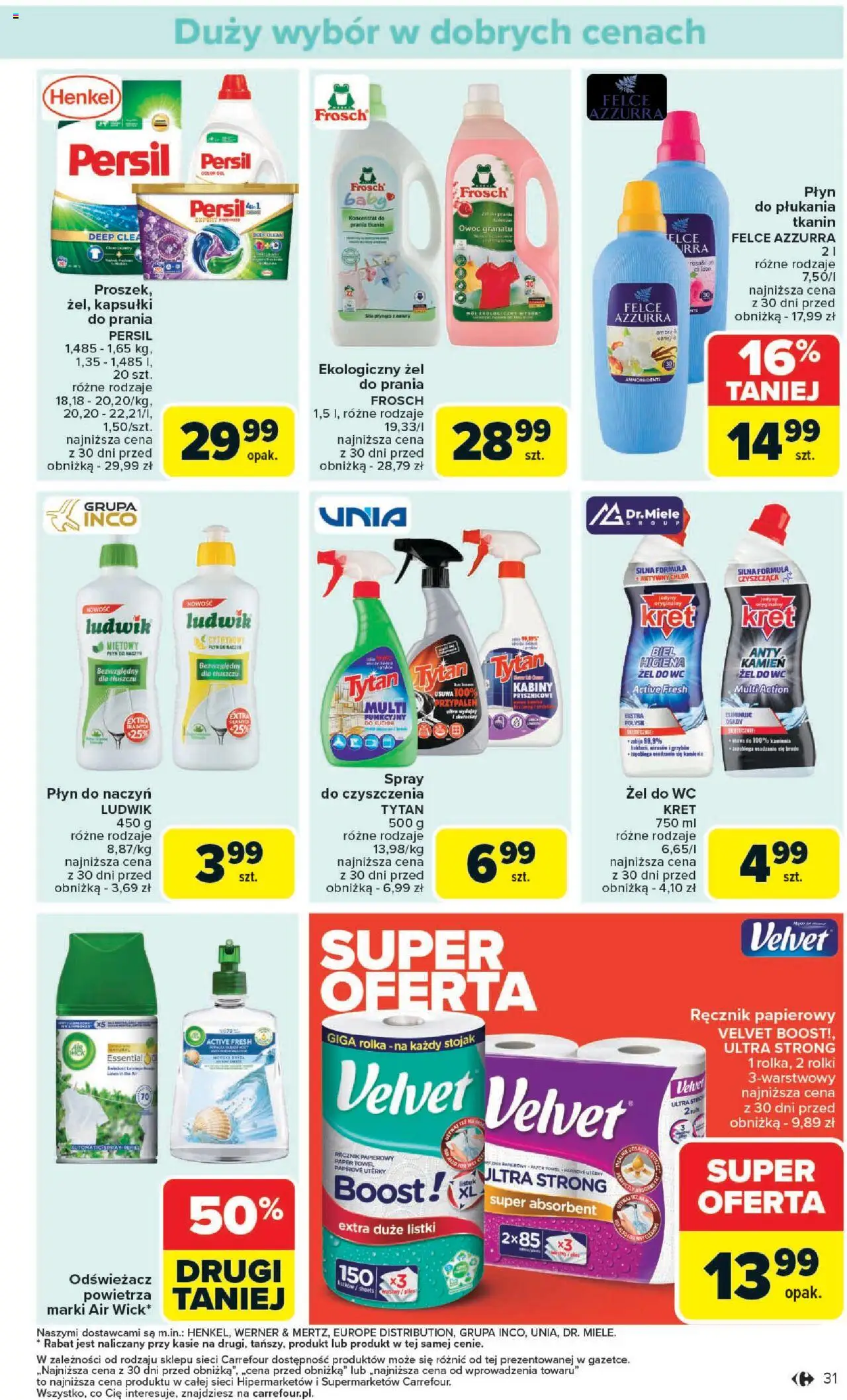 Carrefour Gazetka od 25.08.2025 | Strona: 33 | Produkty: Odświeżacz, Persil, Rolki, Ręcznik papierowy