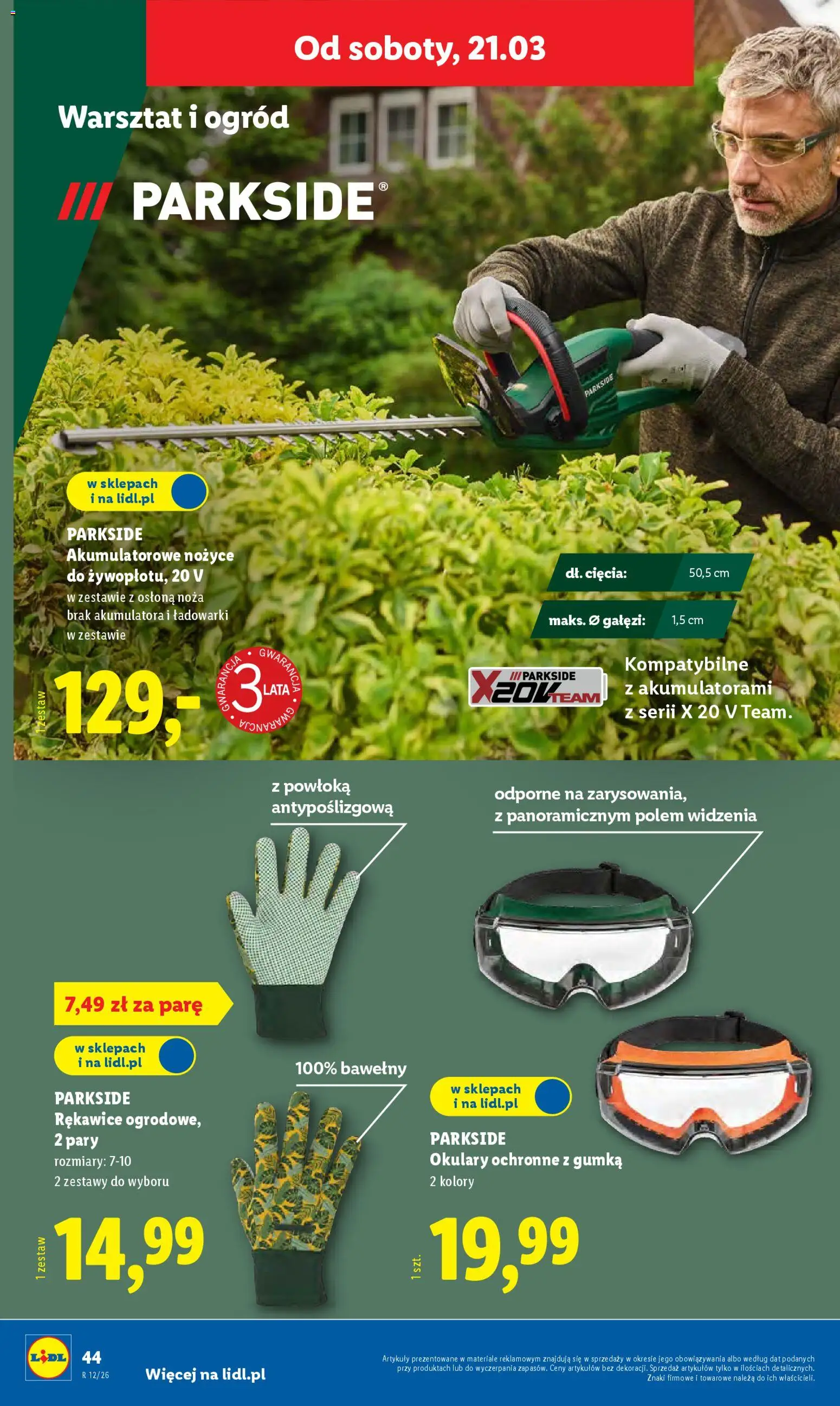 Lidl Polsko leták - Oferta wazna od 16.03.2026 | Strana: 52 | Produkty: Parkside