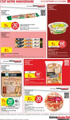 Intermarché - Prévisualisation de SANDWICH WRAPER'S POULET BACON SODEBO, 190 g - 8,74 € le kg valide à partir de 30.09.2025 | Page: 21 | Produits: Sandwich, Beurre, Huile, Pommes