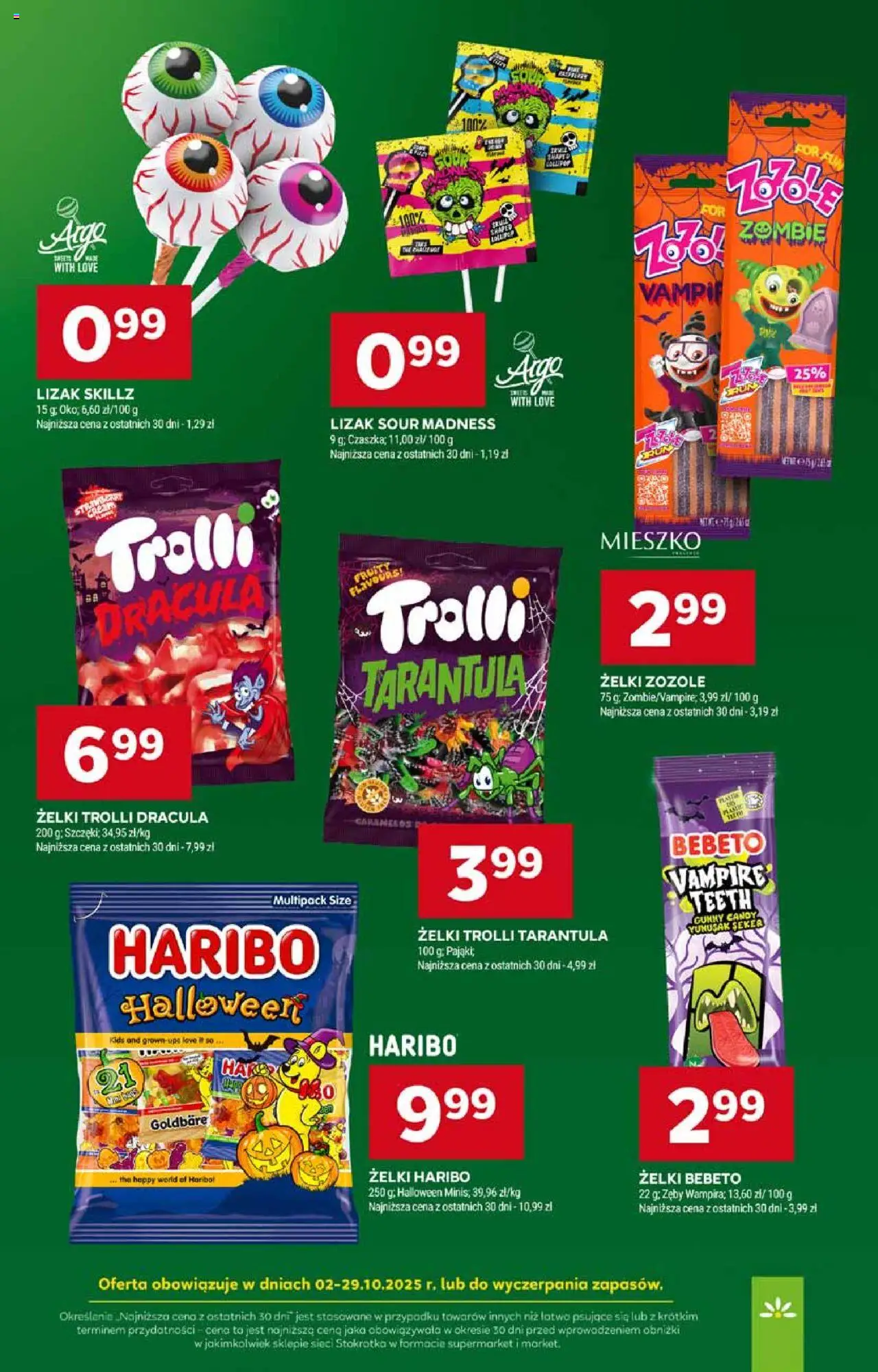 Stokrotka Gazetka od 02.10.2025 | Strona: 35 | Produkty: Żelki haribo, Stokrotka, Żelki