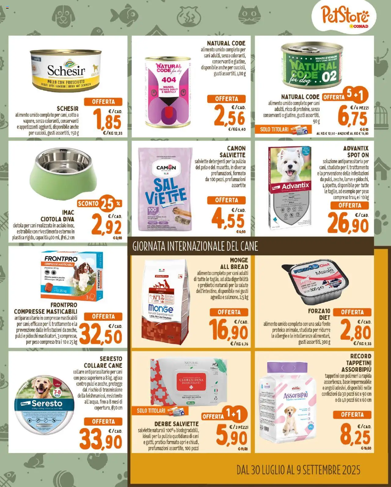 Volantino Conad del 30.07.2025 | Pagina: 3 | Prodotti: Paté, Maiale, Verdure, Mirtilli