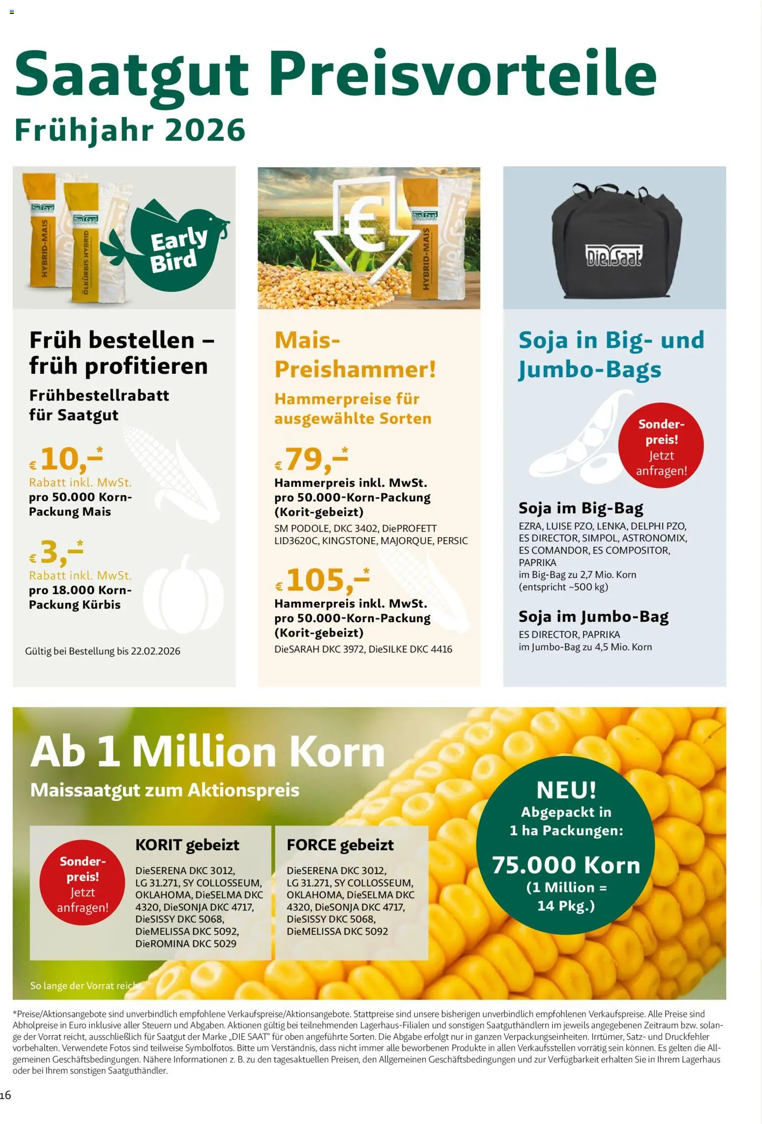 Lagerhaus - Frühjahr 2026 Westliches Niederösterreich gültig ab 01.03.2026 | Seite: 16 | Produkte: Kürbis