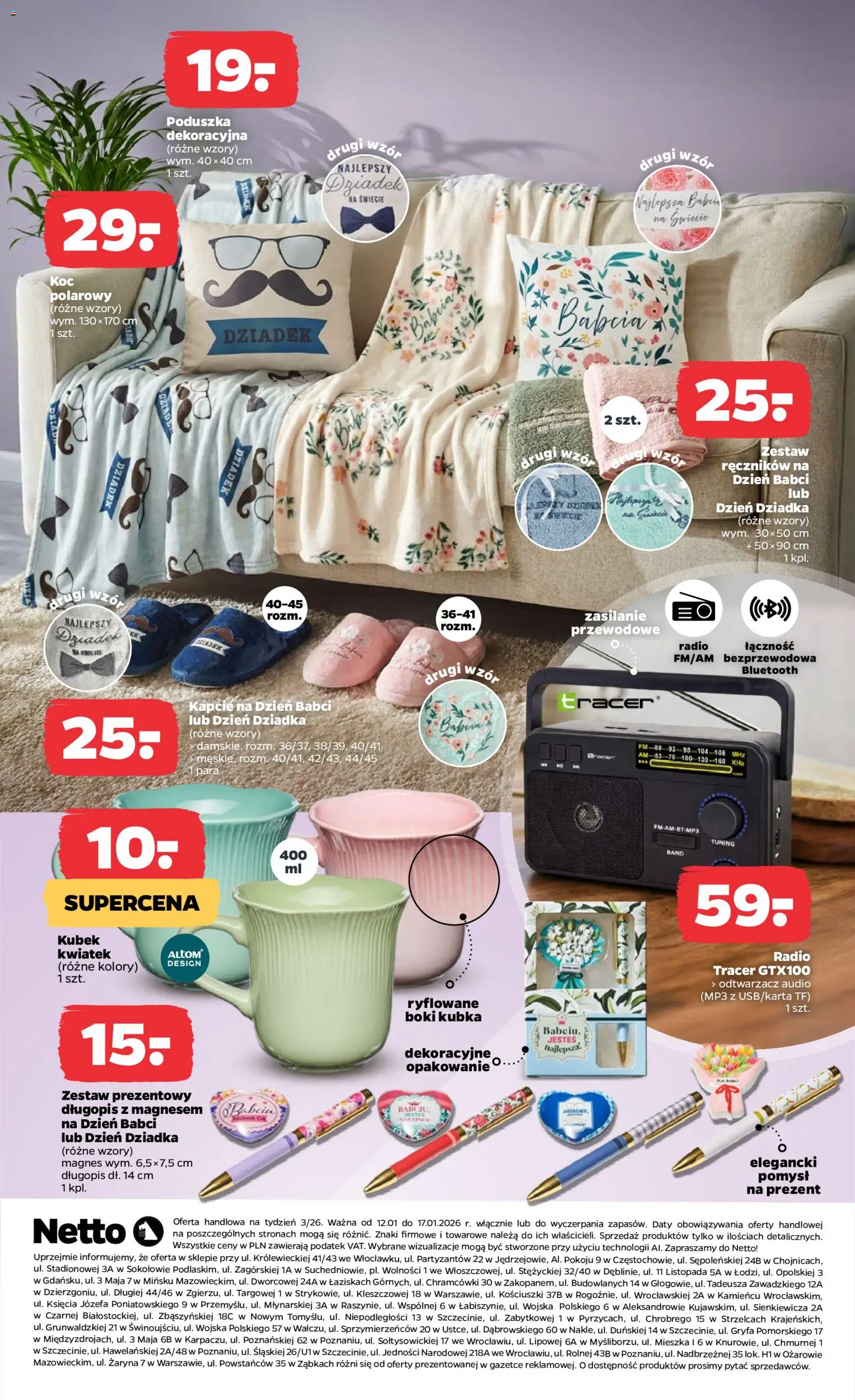 Netto gazetka - Non Food od 12.01.2026 | Strona: 3 | Produkty: Audio, Radio, MP3, Poduszka