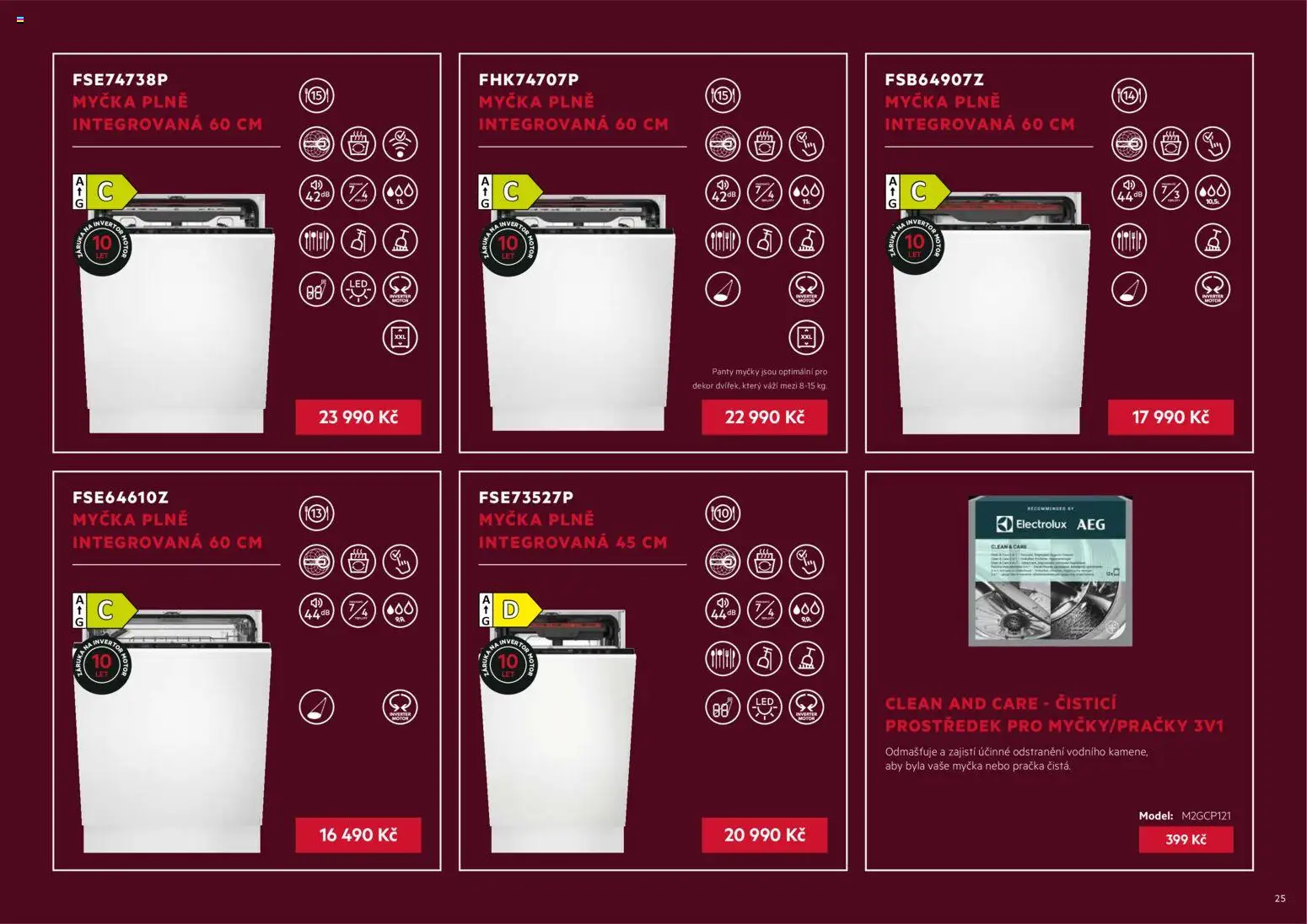 Möbelix leták - AEG od 01.09.2025 | Strana: 25 | Produkty: Čistící prostředek, Pračka, Myčka