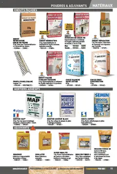  | Page: 11 | Produits: Sac, Mortier, Plâtre