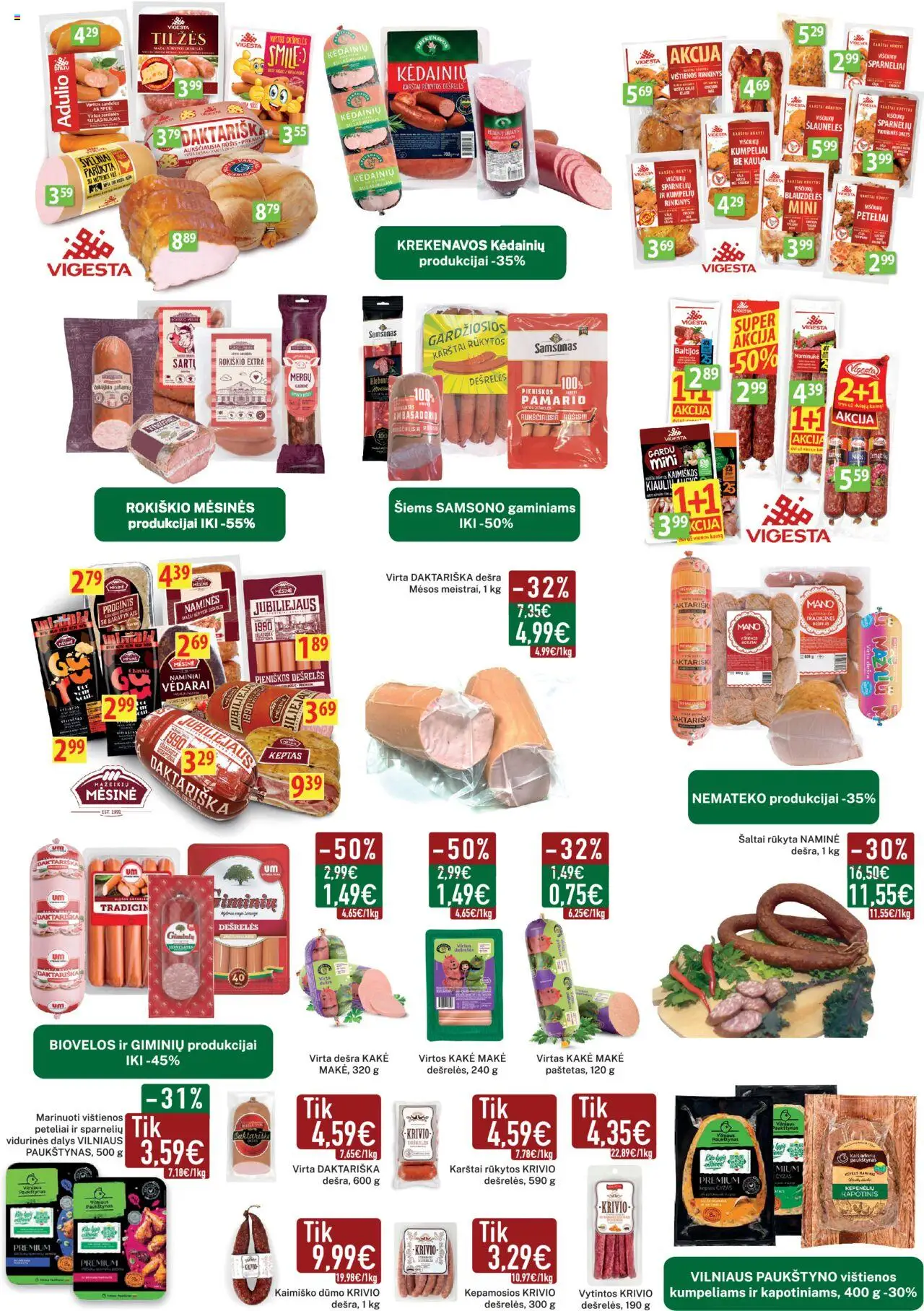 Elimart - TAU akcijos nuo 06.10.2025 | Puslapis: 2 | Prekių: Sardelės, Vištienos, Dešrelės, Dešra