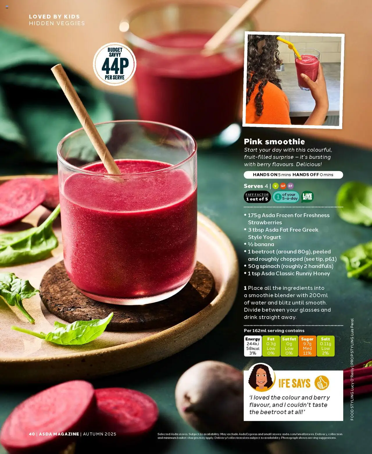  | Page: 40 | Products: Yogurt, Strawberries, Glasses, Smoothie