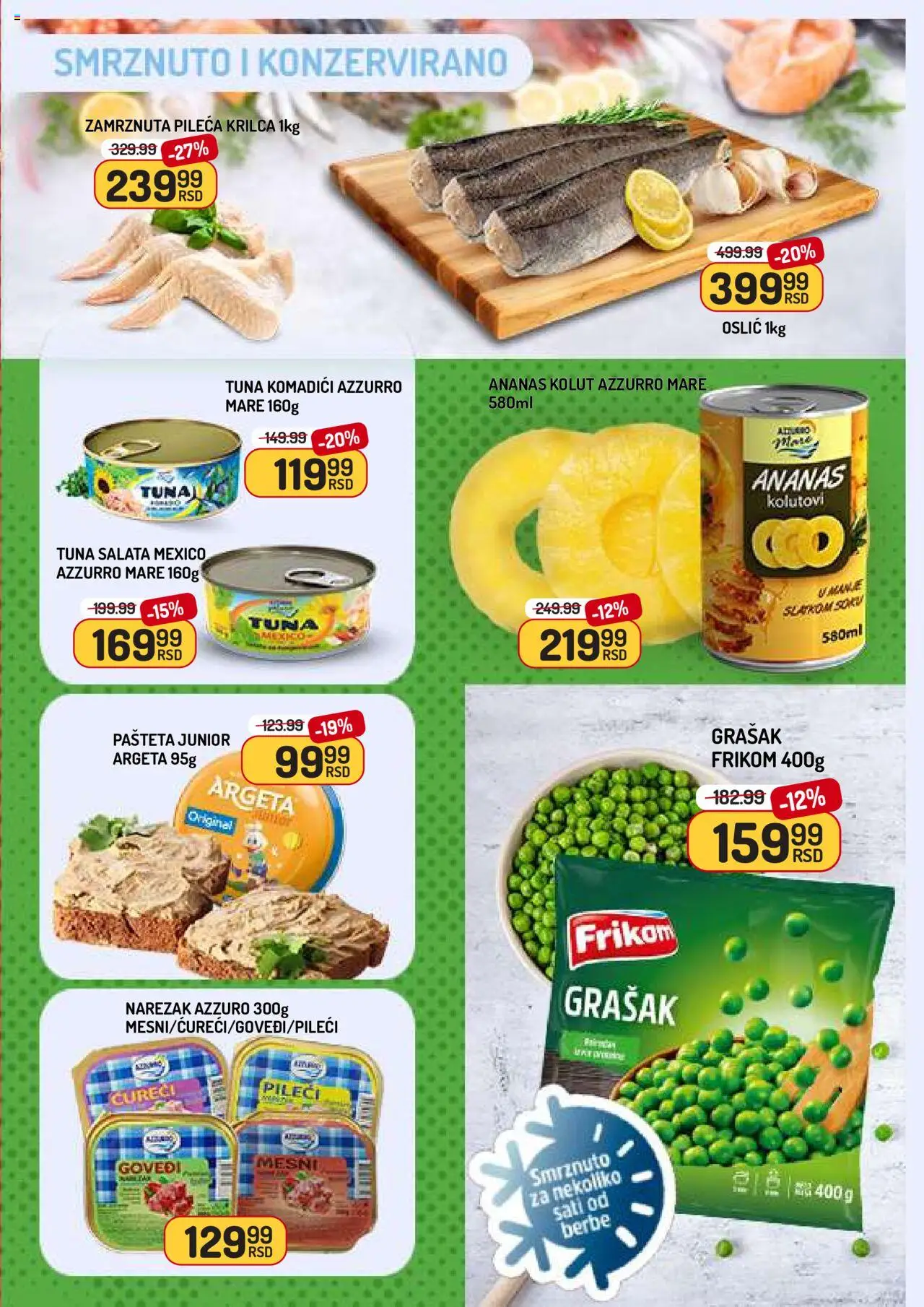 Aman katalog - važi od 08.08.2025 | Strana: 3 | Proizvode: Ananas, Grašak, Narezak, Oslić