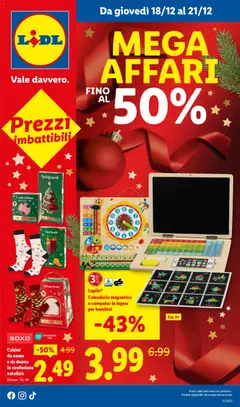 Anteprima del volantino Lidl Mega Affari catalogo valido a partire dal 18.12.2025
