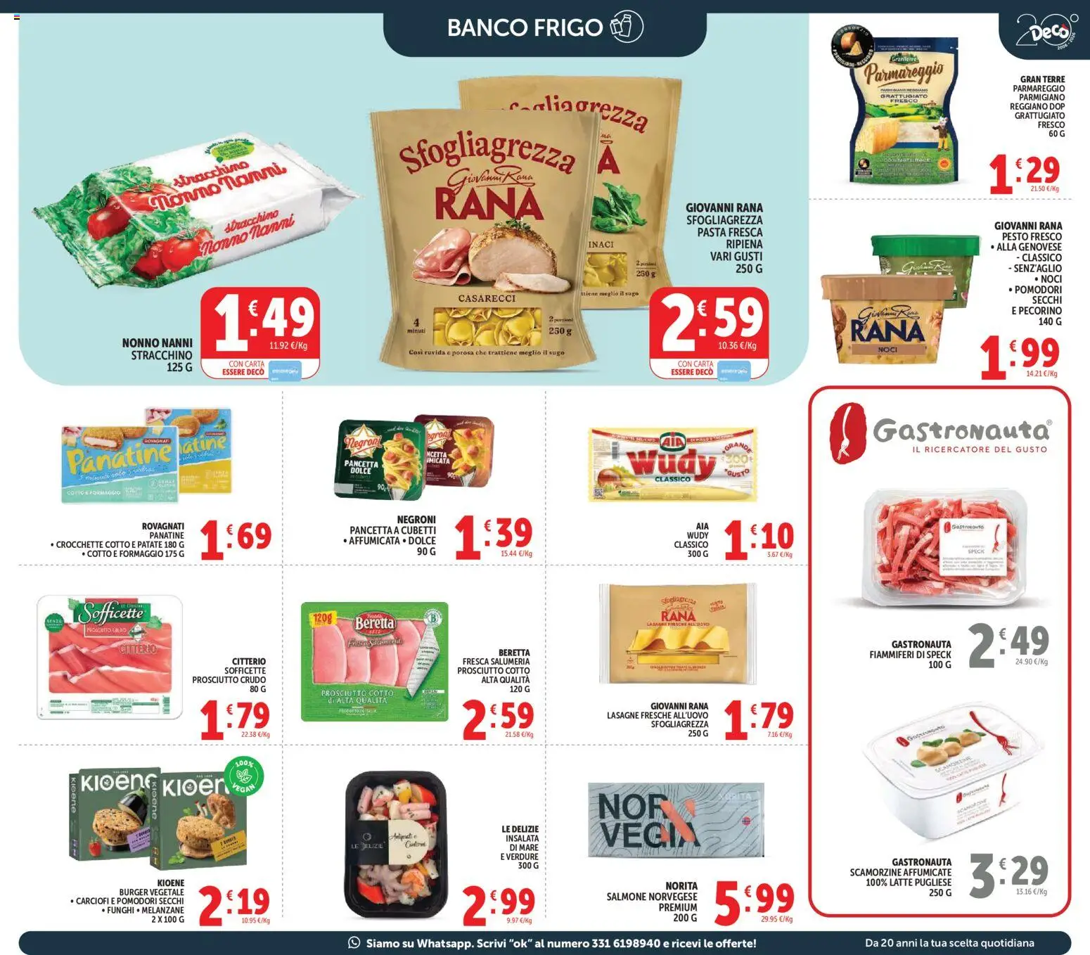 Volantino Decò del 27.03.2026 | Pagina: 19 | Prodotti: Speck, Salmone, Sugo, Pomodori secchi