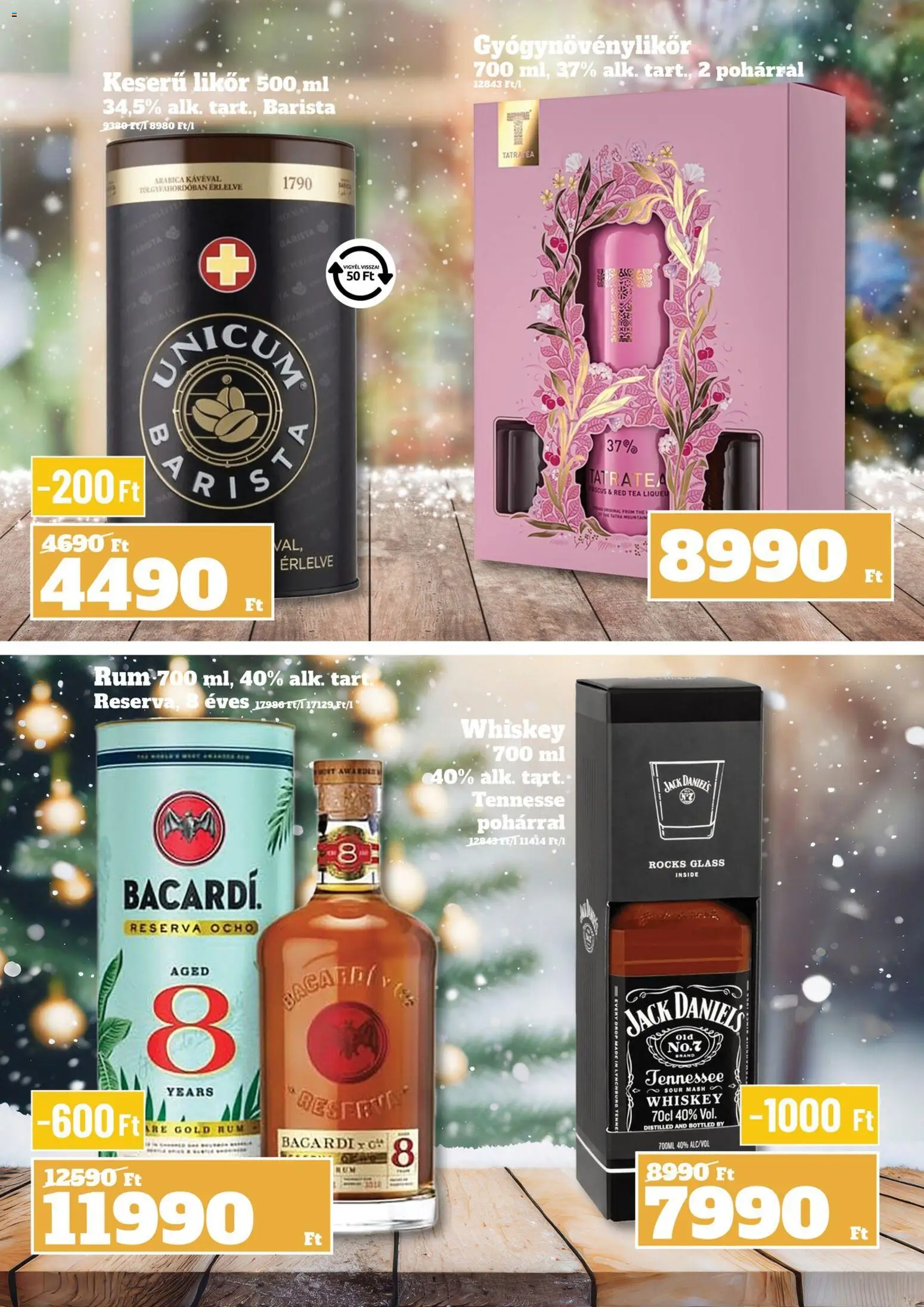 Family Diszkont akciós ujság - amely érvényes a következő dátumtól: 18.12.2025 | Oldal: 18 | Termékek: Bacardi, Rum, Tea, Likőr