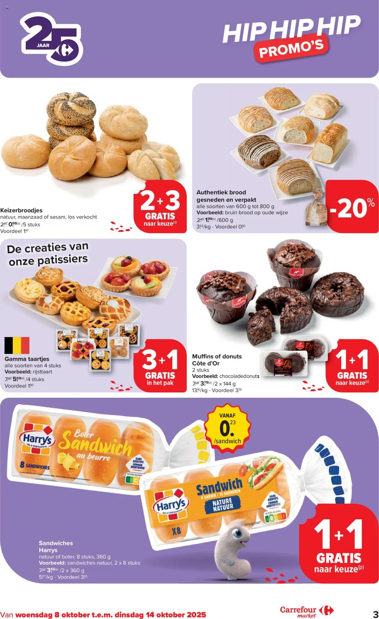{H1} | Pagina: 3 | Producten: Sandwich, Donuts, Muffins, Brood
