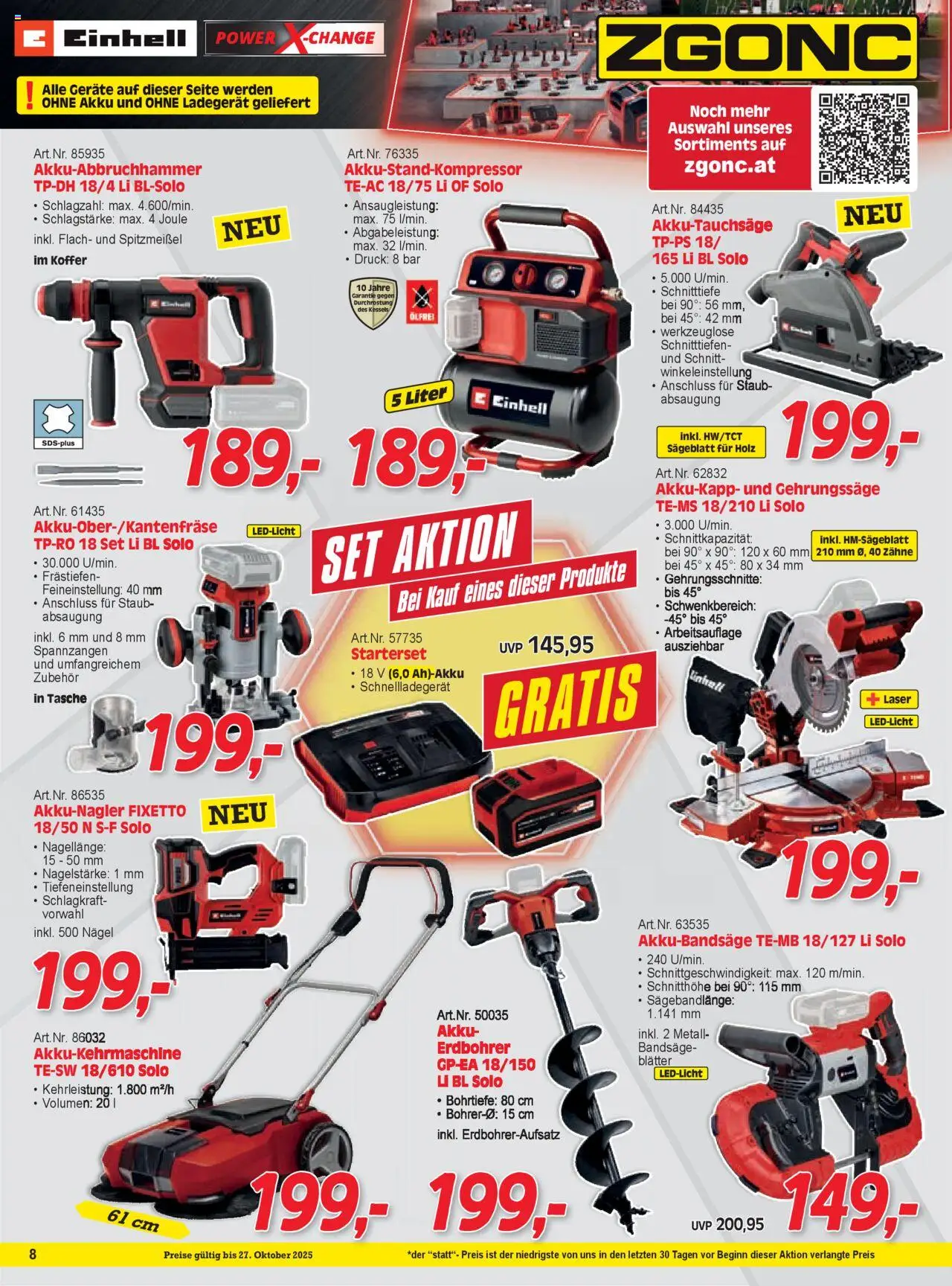 Zgonc - Flugblatt Oktober I 2025 gültig ab 01.10.2025 | Seite: 8 | Produkte: Koffer, Tasche