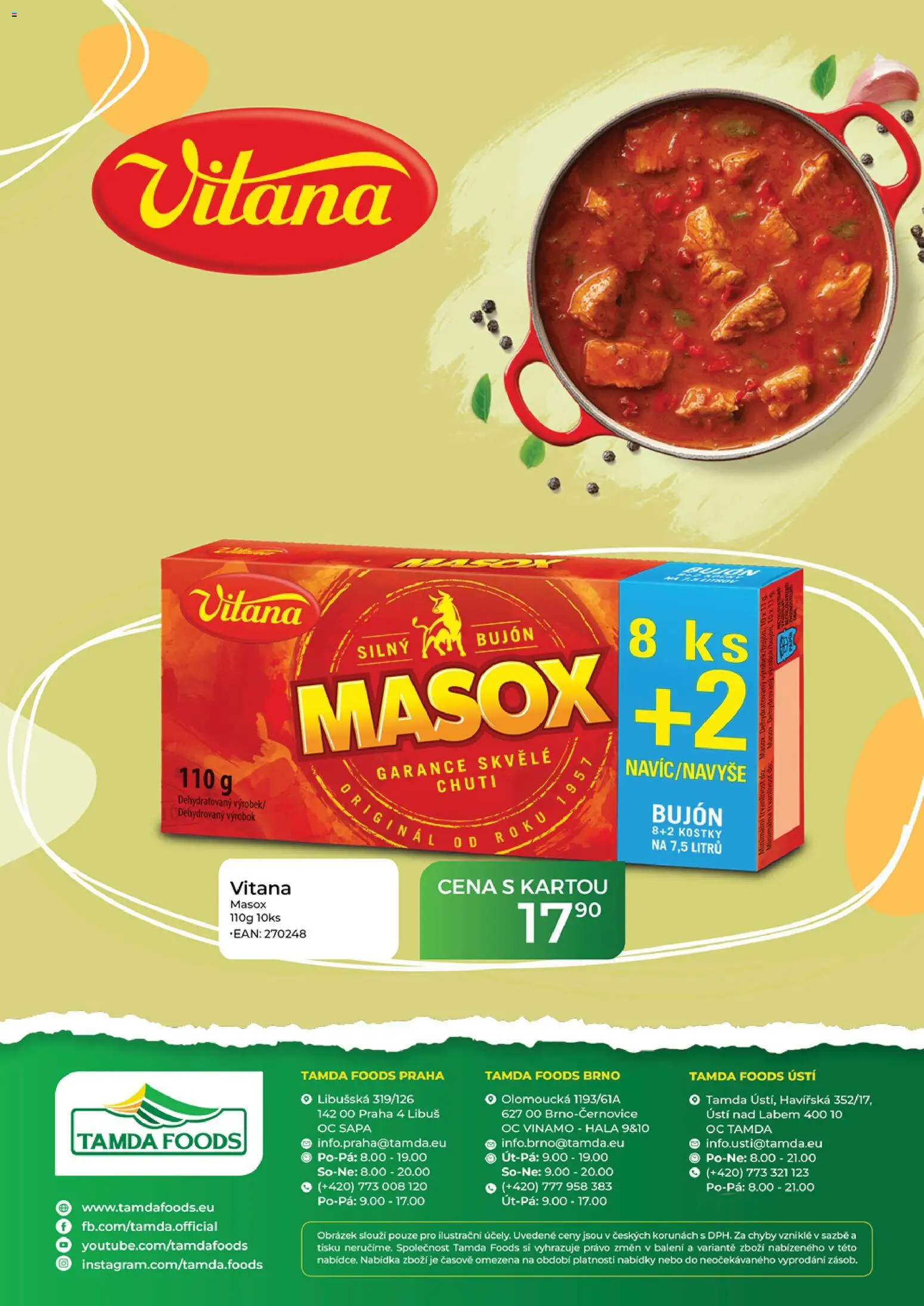 Tamda Foods leták od 29.04.2026 💥 Nenechte si ujít TOP nabídky! ⭐ | Česko