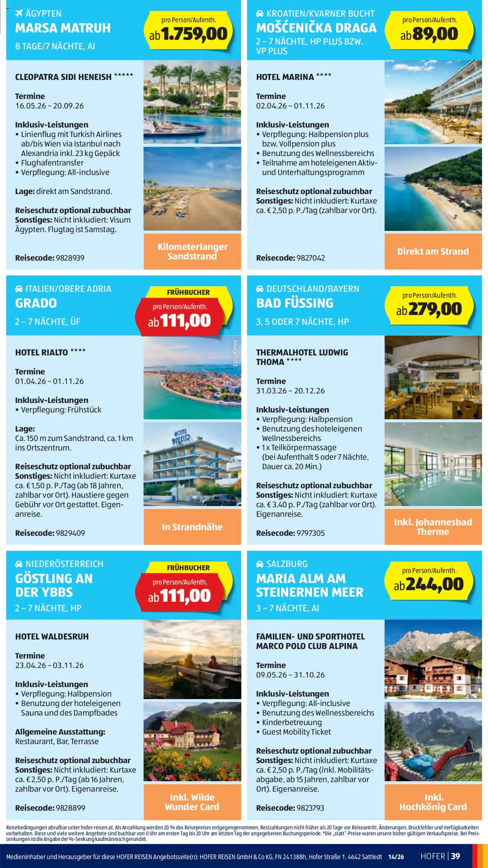 Hofer AT akciós ujság - amely érvényes a következő dátumtól: 27.03.2026 | Oldal: 45