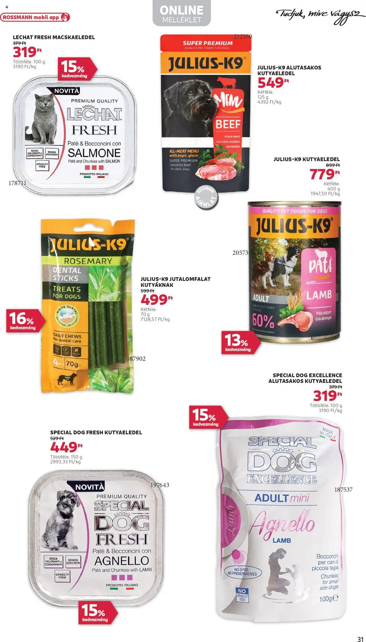 Rossmann akciós ujság - amely érvényes a következő dátumtól: 02.06.2025 | Oldal: 33 | Termékek: Macskaeledel, Kutyaeledel, Pástétom