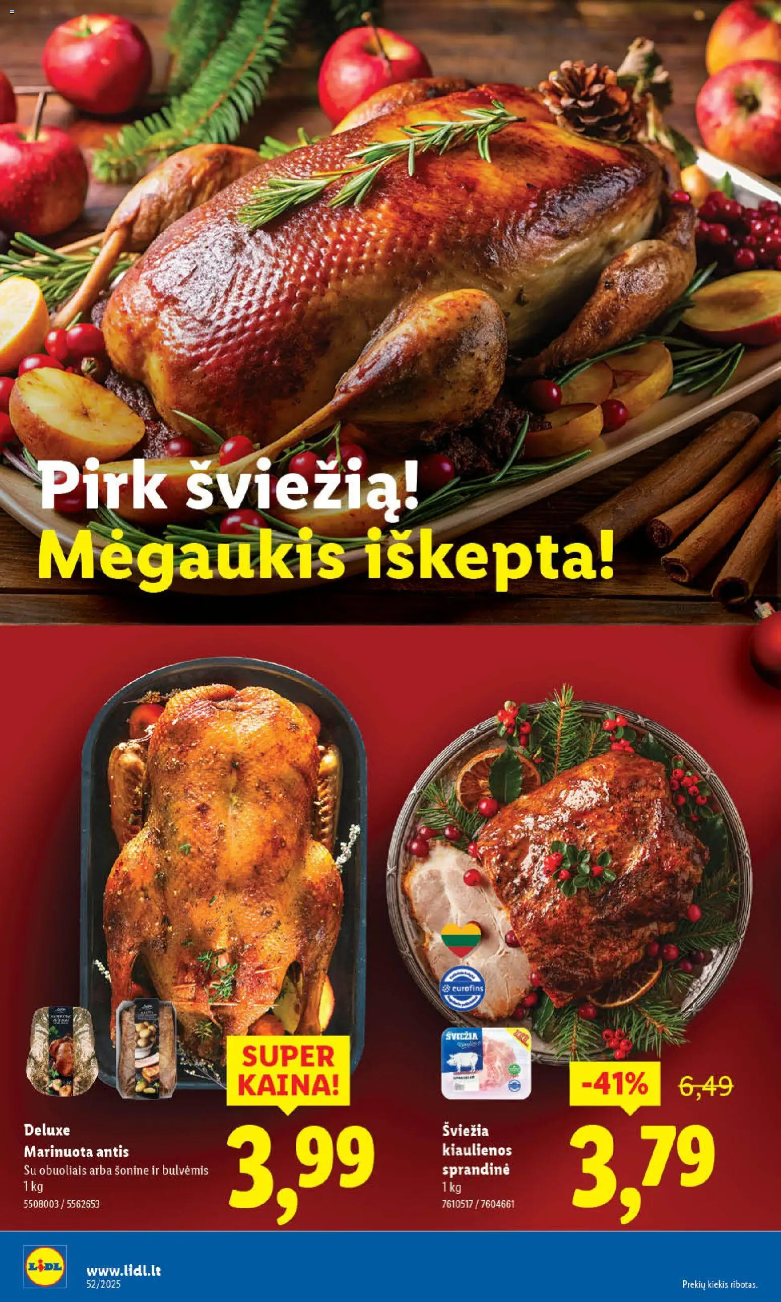 LIDL akcijos nuo 26.12.2025 | Puslapis: 18 | Prekių: Kiaulienos