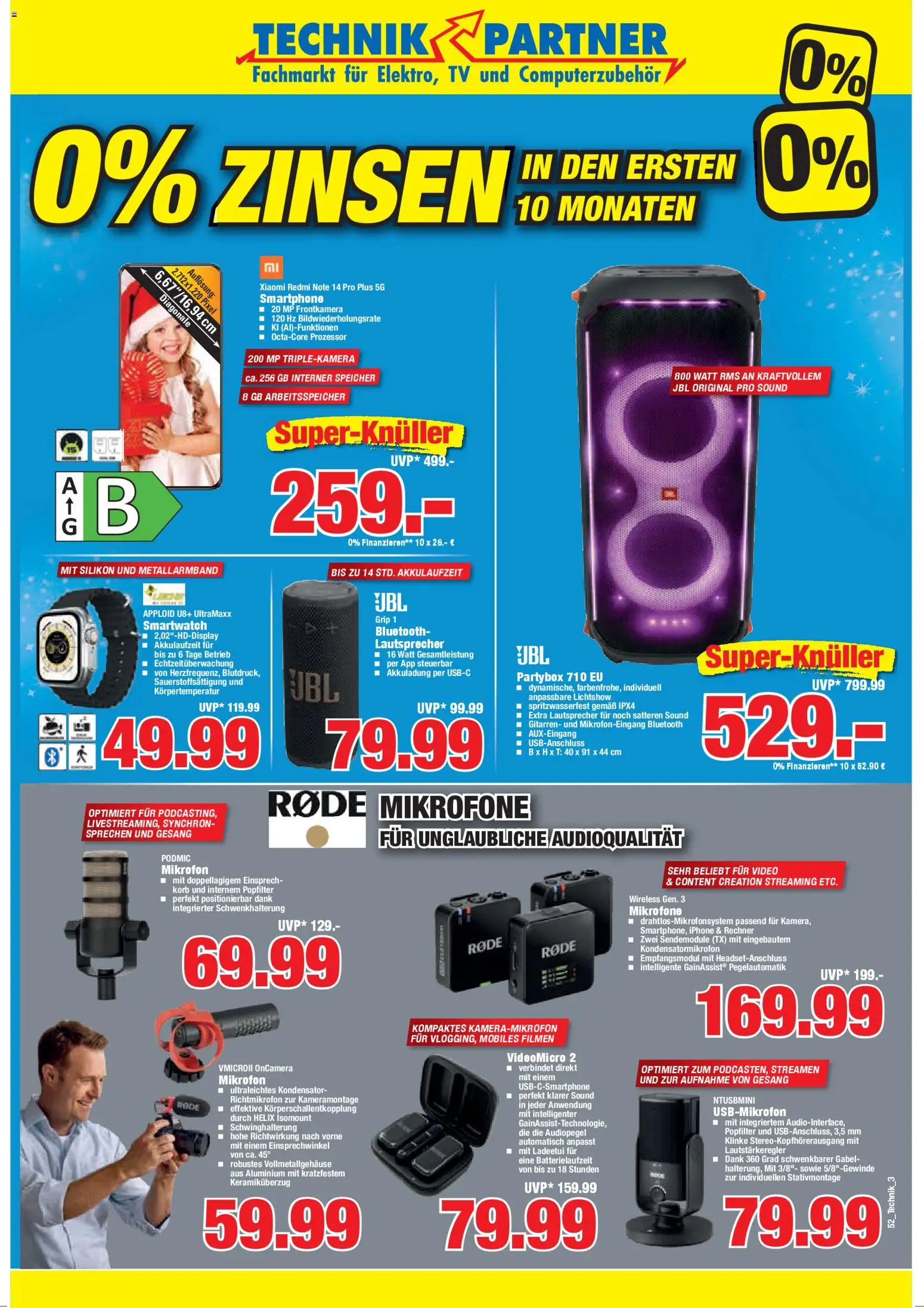 HERKULES - Technik Partner – gültig ab 22.12.2025 | Seite: 3 | Produkte: Mikrofon, Lautsprecher, Iphone, Video