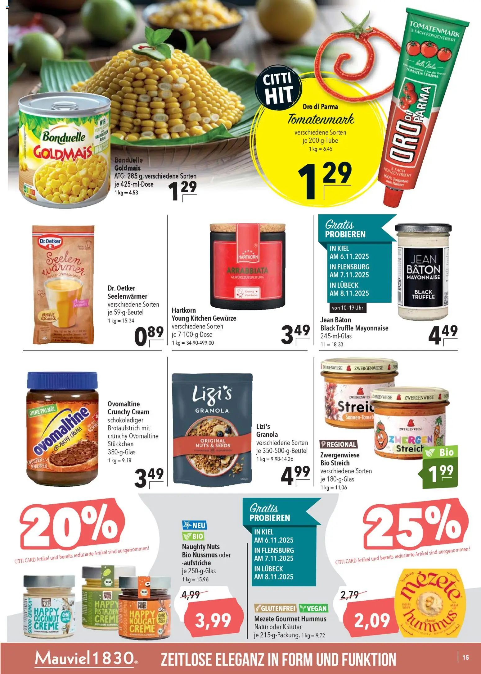 CITTI Markt Prospekt 	 – gültig ab 05.11.2025 | Seite: 15 | Produkte: Tomaten, Creme, Oro di parma, Mayonnaise