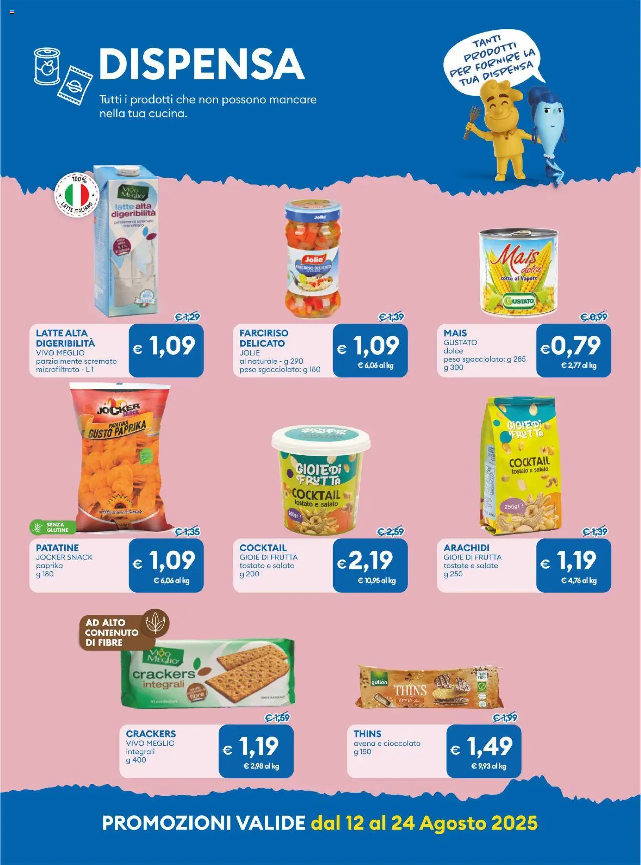Volantino MD Discount del 12.08.2025 | Pagina: 21 | Prodotti: Frutta, Latte, Crackers, Arachidi