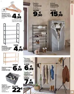 Vista previa Carrefour folleto válido desde el 09.01.2026 | Página: 57 | Productos: Perchero, Zapatero, Armario