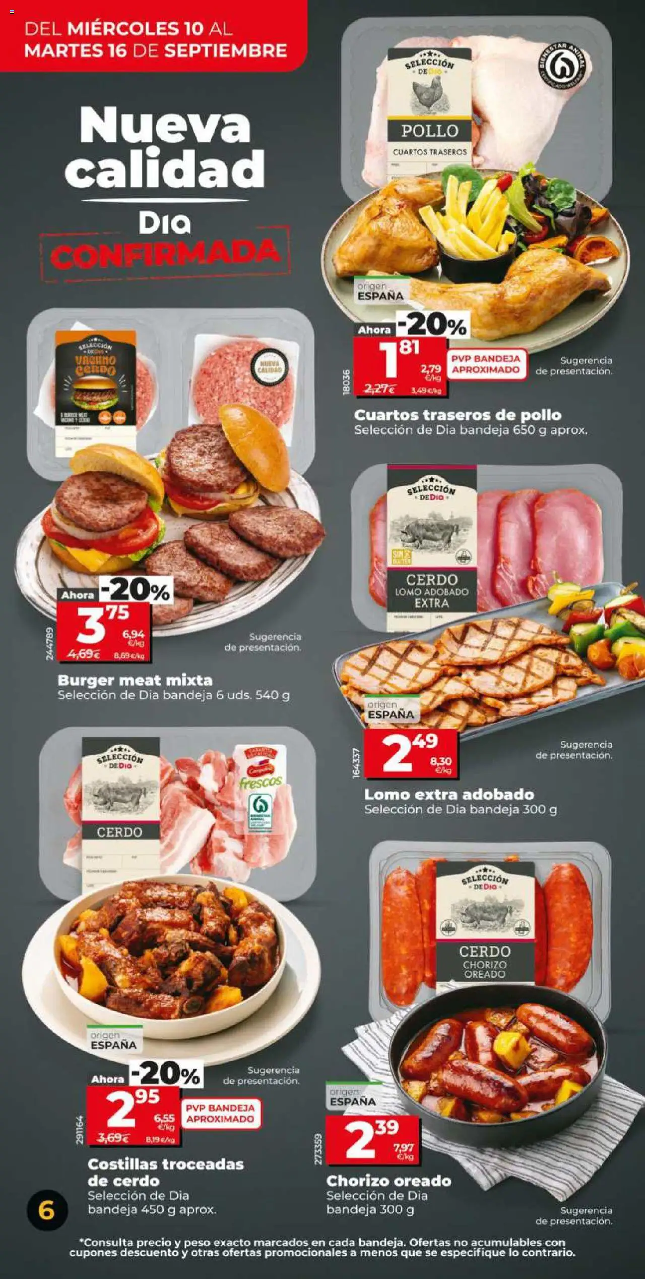 Dia - folleto Market │ válido desde el 10.09.2025 | Página: 6 | Productos: Cerdo, Peso, Bandeja