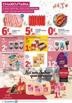 Pré-visualização E.Leclerc folheto válido de 13.11.2025 | Página: 6 | Produtos: Mortadela, Bacon, Presunto, Pá