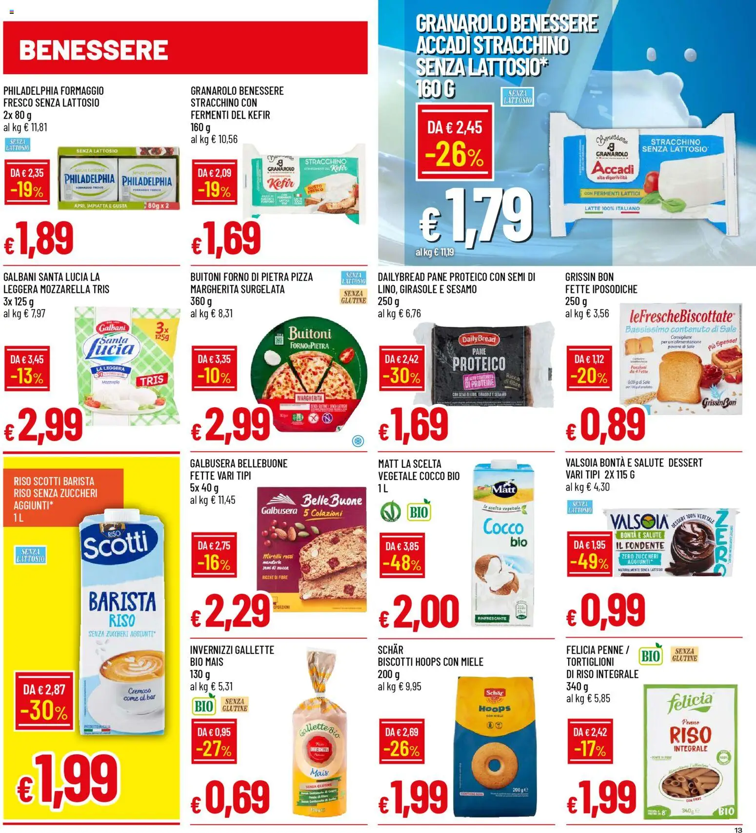 Volantino Galassia del 03.11.2025 | Pagina: 13 | Prodotti: Latte, Gallette, Forno, Miele