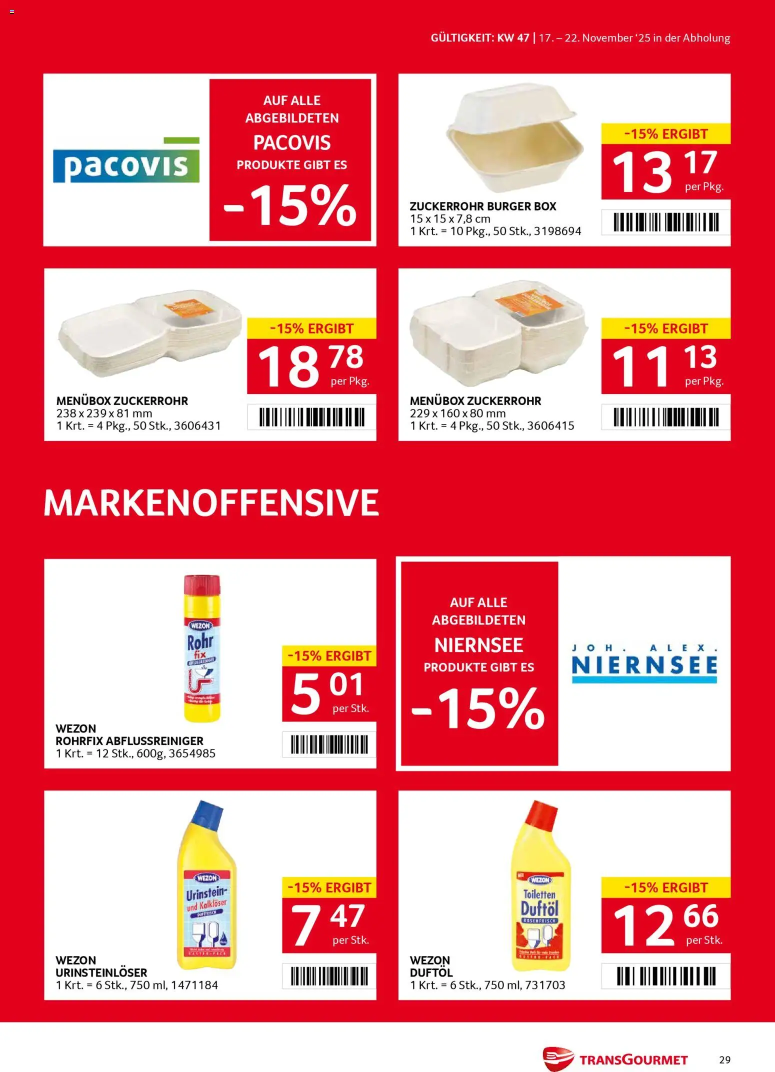 Transgourmet Flugblatt gültig ab 17.11.2025 | Seite: 29 | Produkte: Box