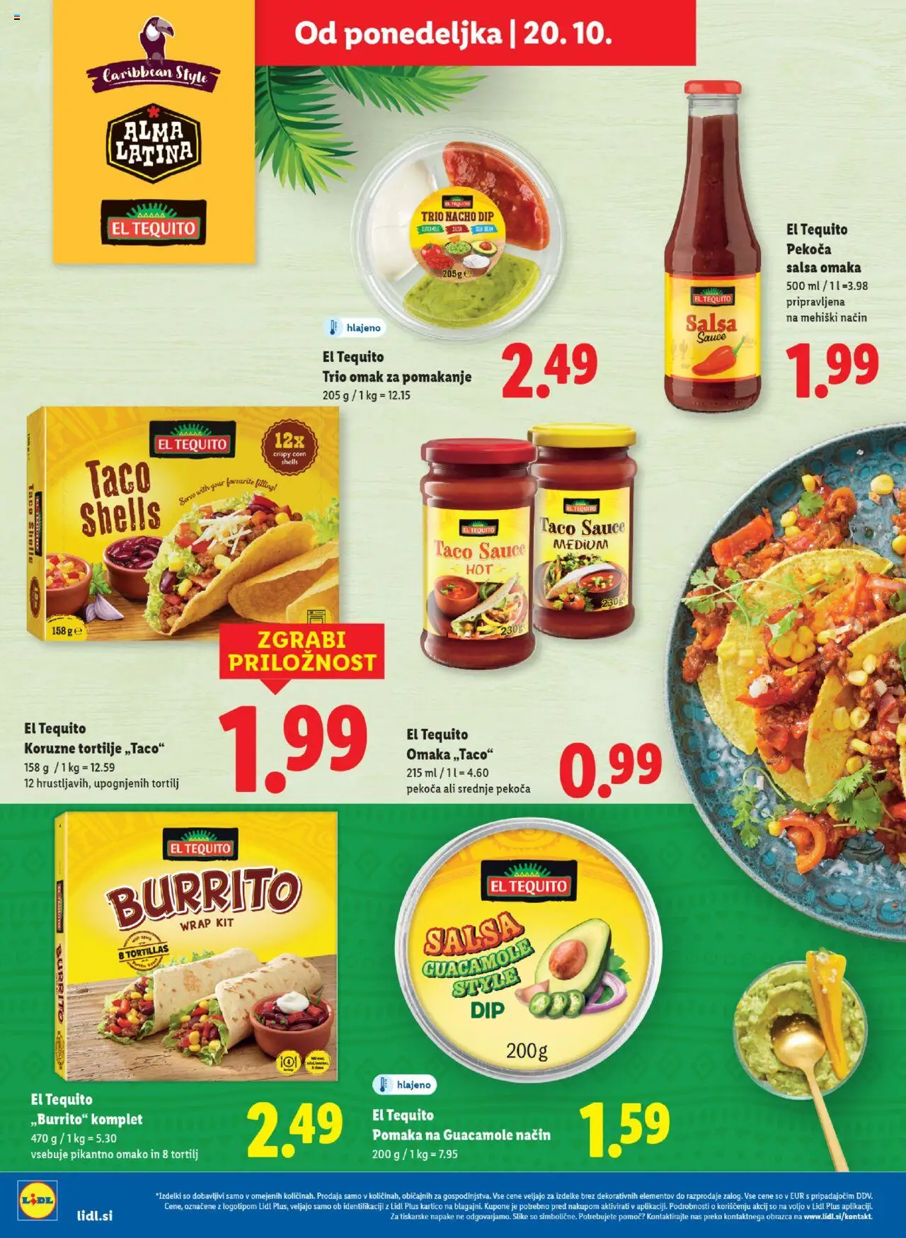 Novi Lidl katalog ponudbe – veljaven od 16.10.2025 | Stran: 36 | Izdelki: Tortilje, Omaka