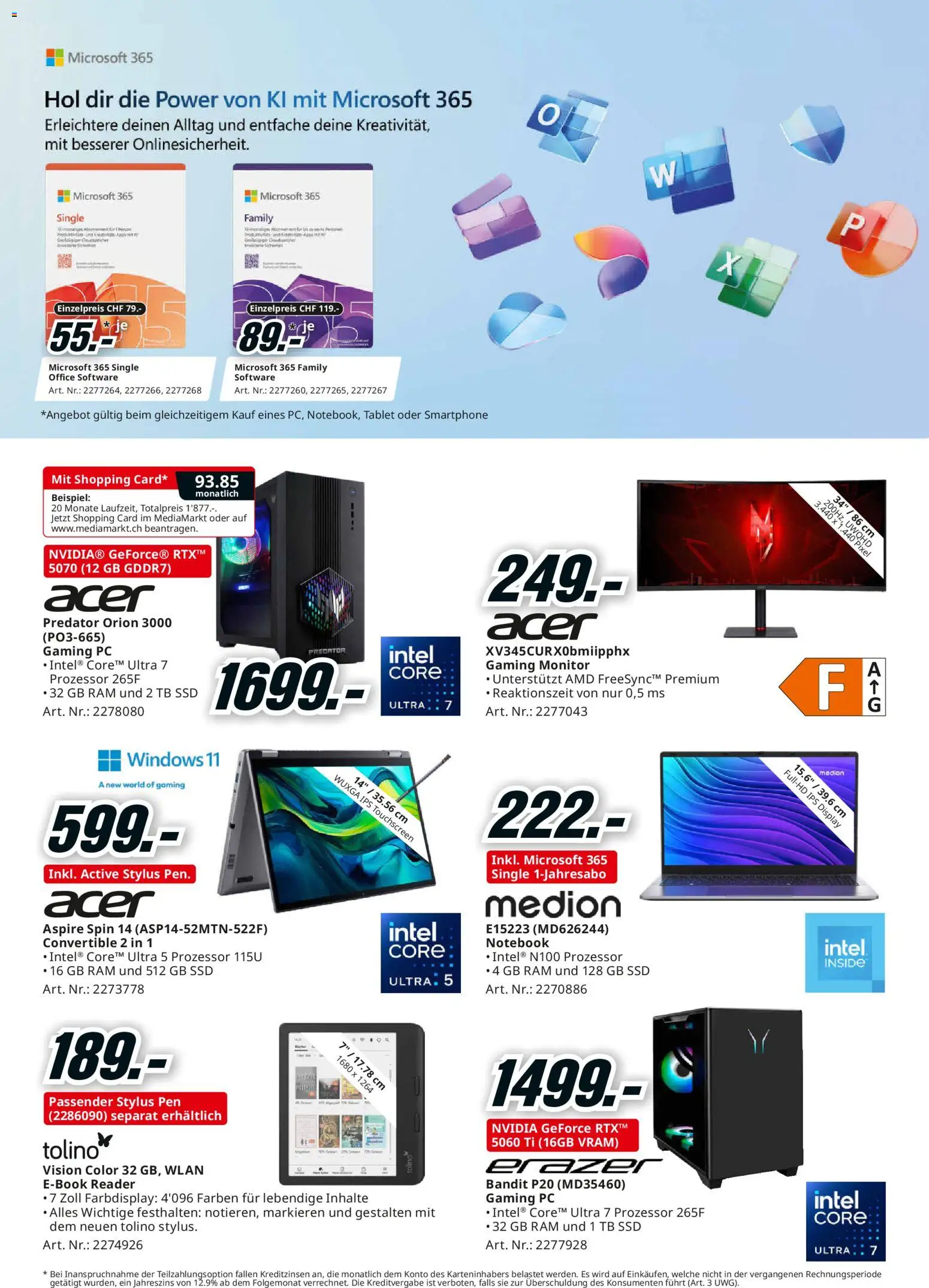 Media Markt Aktionen – gültig ab 07.12.2025 | Seite: 13 | Produkte: Notebook, Smartphone, Monitor, Pc