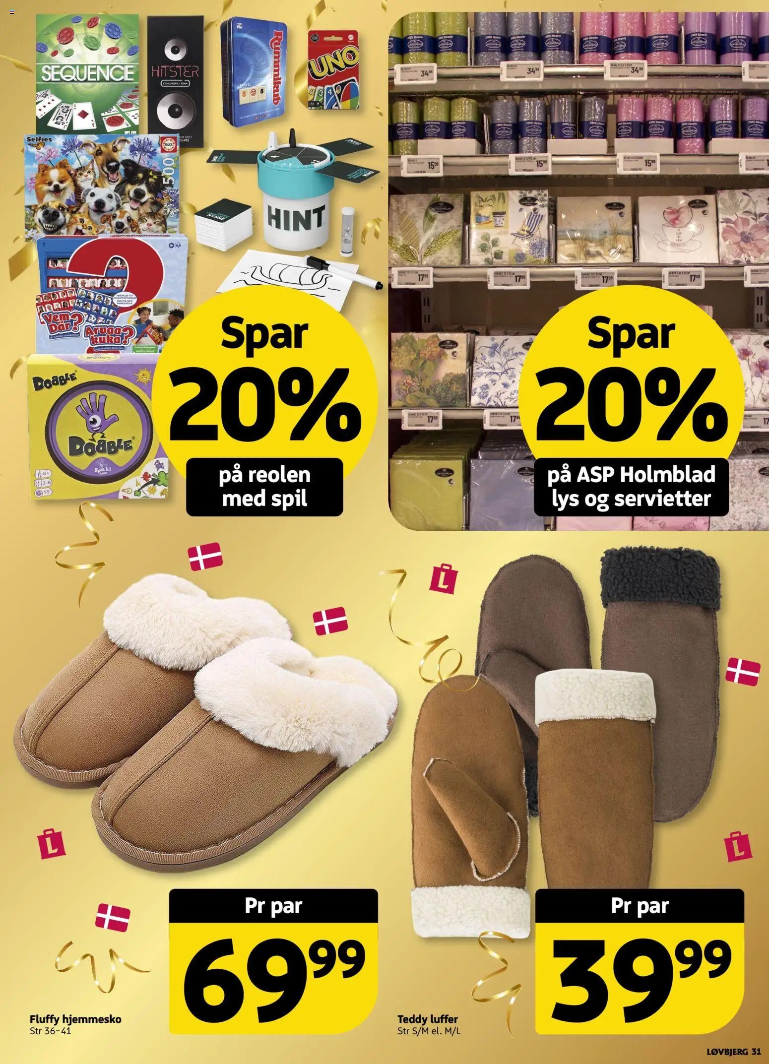 Løvbjerg tilbudsavis – gyldig fra 09.01.2026 | Side: 31 | Produkter: Hjemmesko, Spil